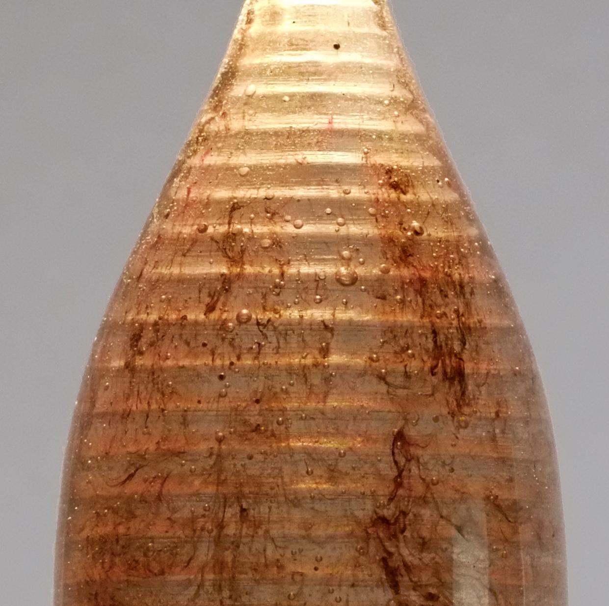 Zeitgenössische Glaslampe: Semazen-Kristall-Hängelampe, braun im Zustand „Neu“ im Angebot in Ulcombe, Kent