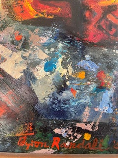 Semi-abstraktes Ölgemälde von Byron Randall