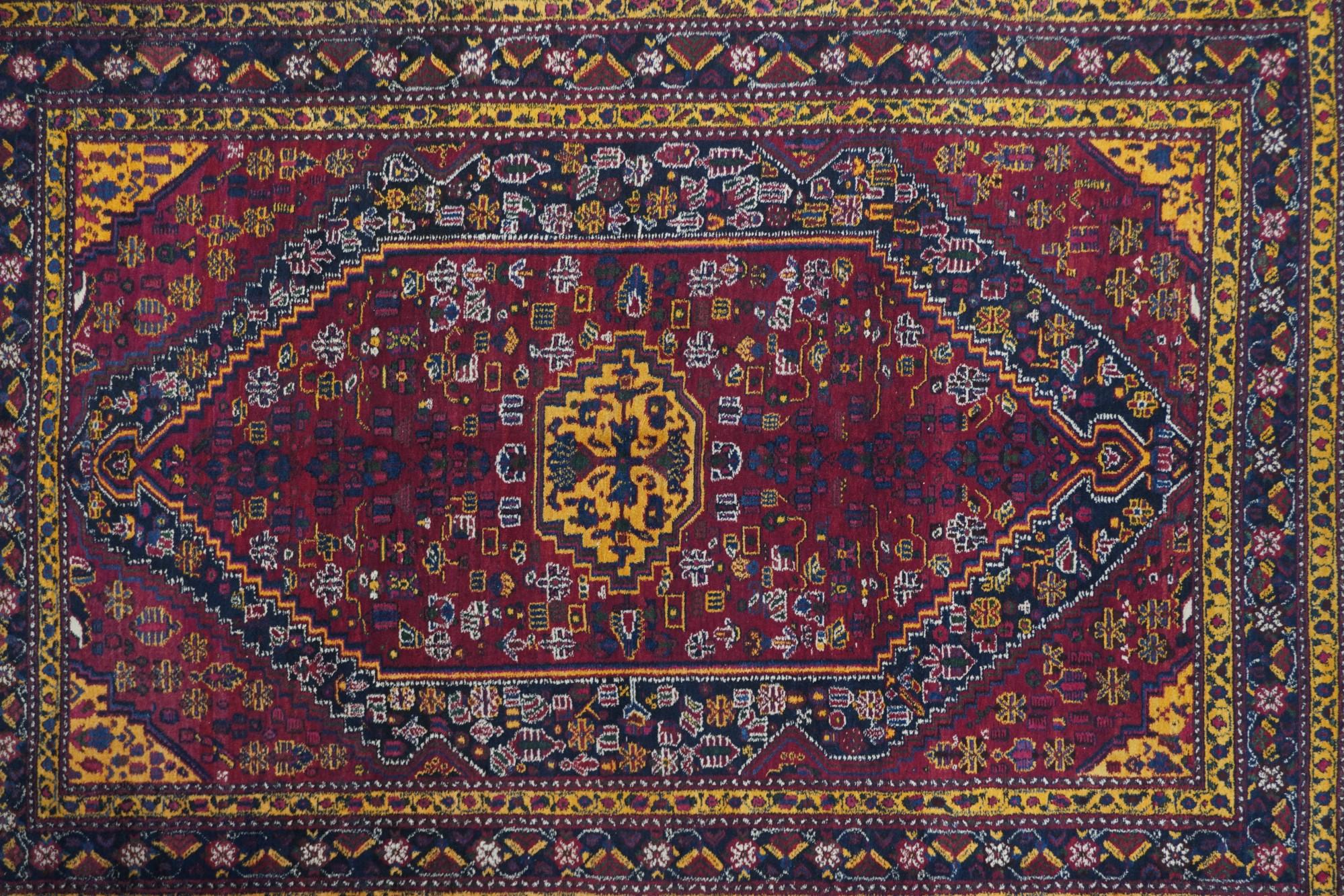 Persian Semi Antique Afshar Rug 5'3'' x 7'7'' For Sale
