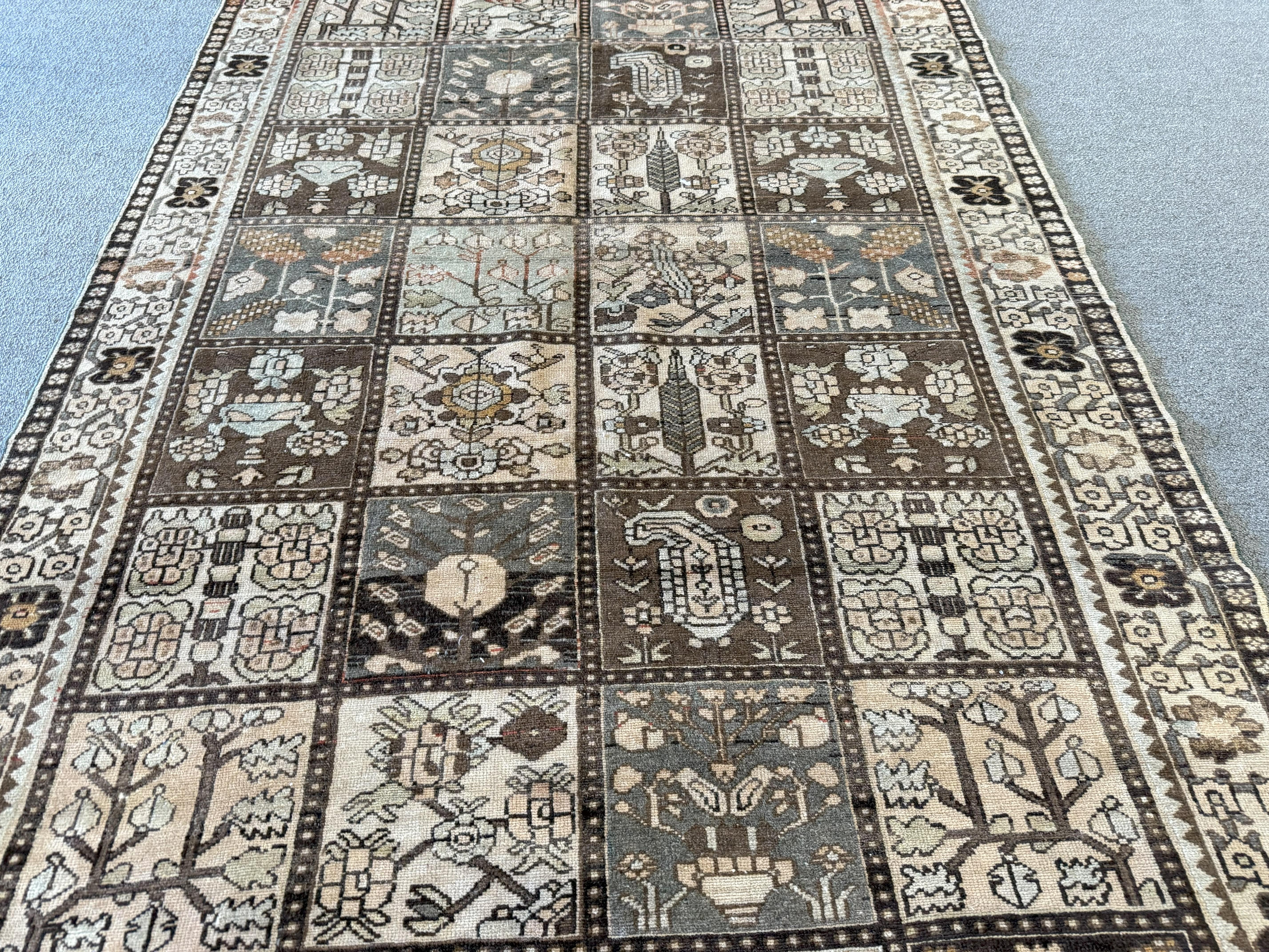 Hand-Knotted Semi-Antique Bahktiari For Sale