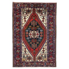 Bakhtiari-Teppich im Vintage-Stil 4'7'' x 6'9''