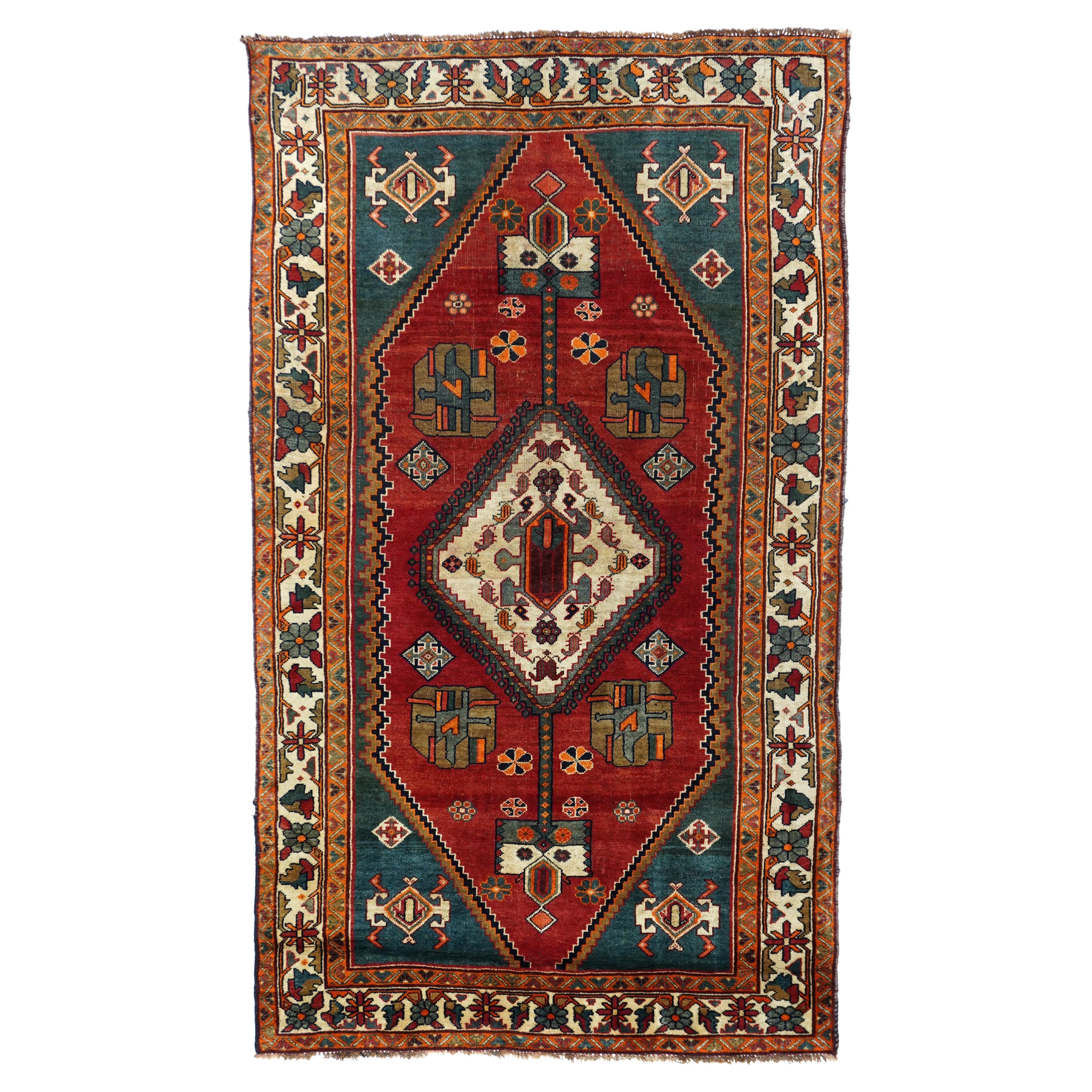 Tapis Bakhtiari semi-antique en vente