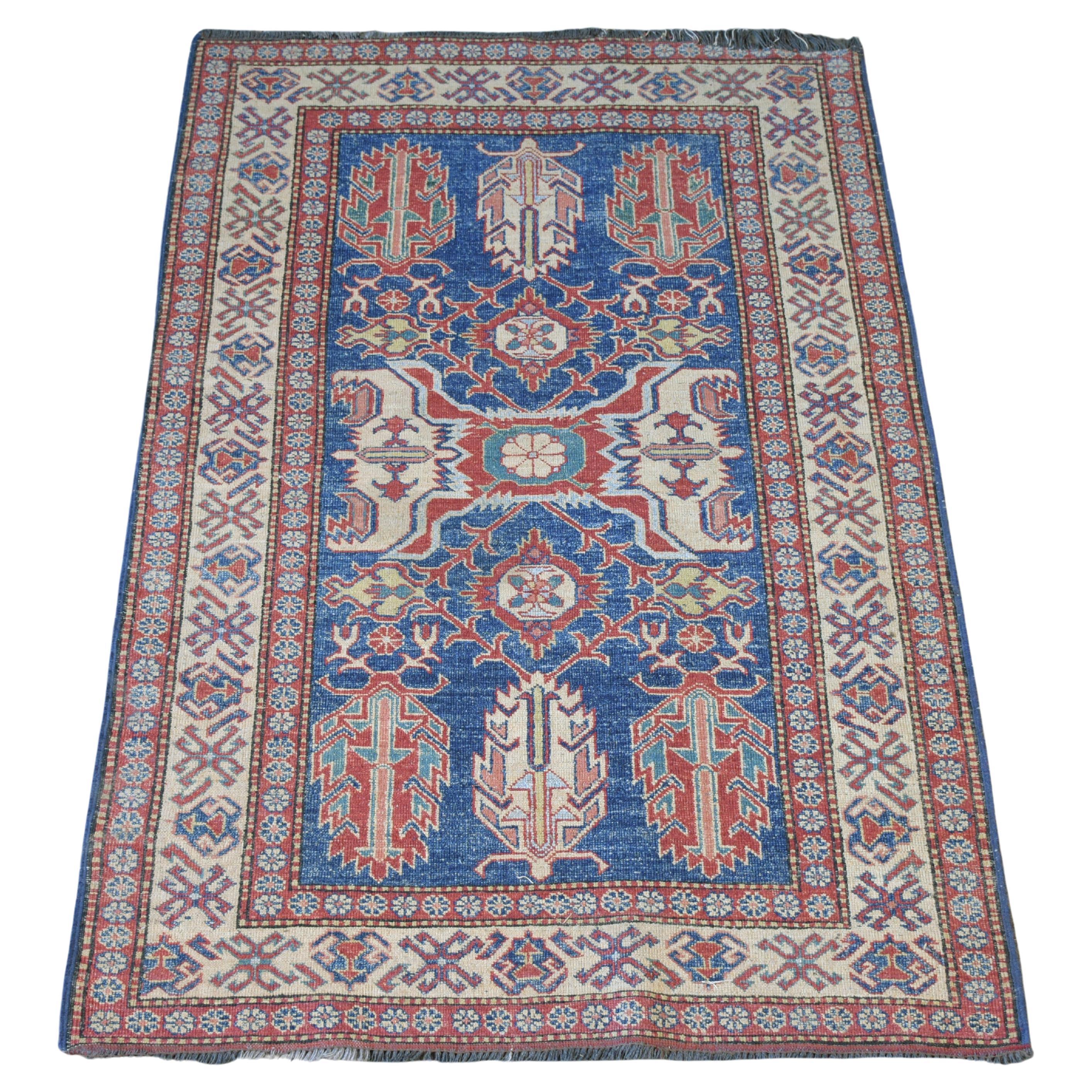 Vintage Semi-Antique Wool Carpet Rug