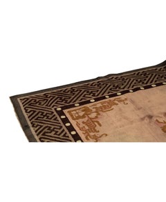 Traditional Handwoven Luxury Wool Semi Antique Beige