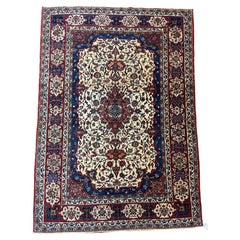 Semi Antique Extremly Fine Persian Isfahan Rug