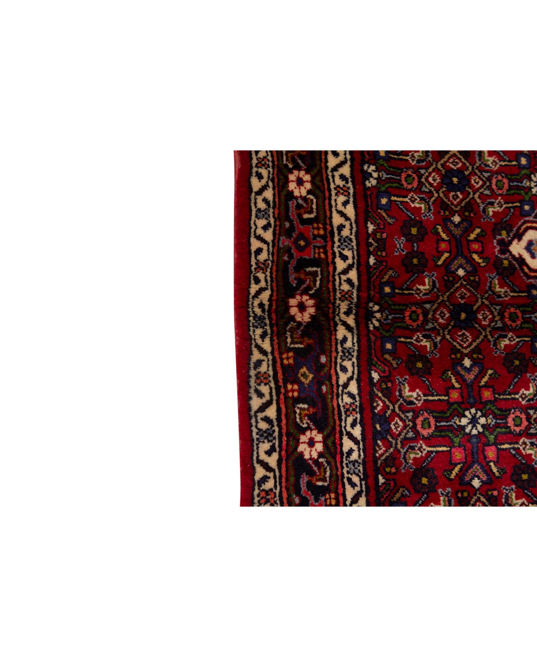 Other  Traditional Handwoven Luxury Wool Semi Antique Persian Red  For Sale
