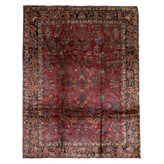  Traditional Handwoven Luxury Wool Semi Antique Persian Red 