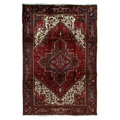  Traditional Handwoven Luxury Wool Semi Vintage Persian Red 