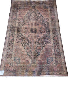 Semi Antique Hamadan - Tribal Style Persian Rug - Rust