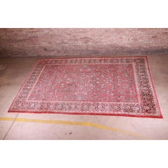 Semi-Antique Hand-Knotted Persian Sarouk Room Size Rug, circa 1940s