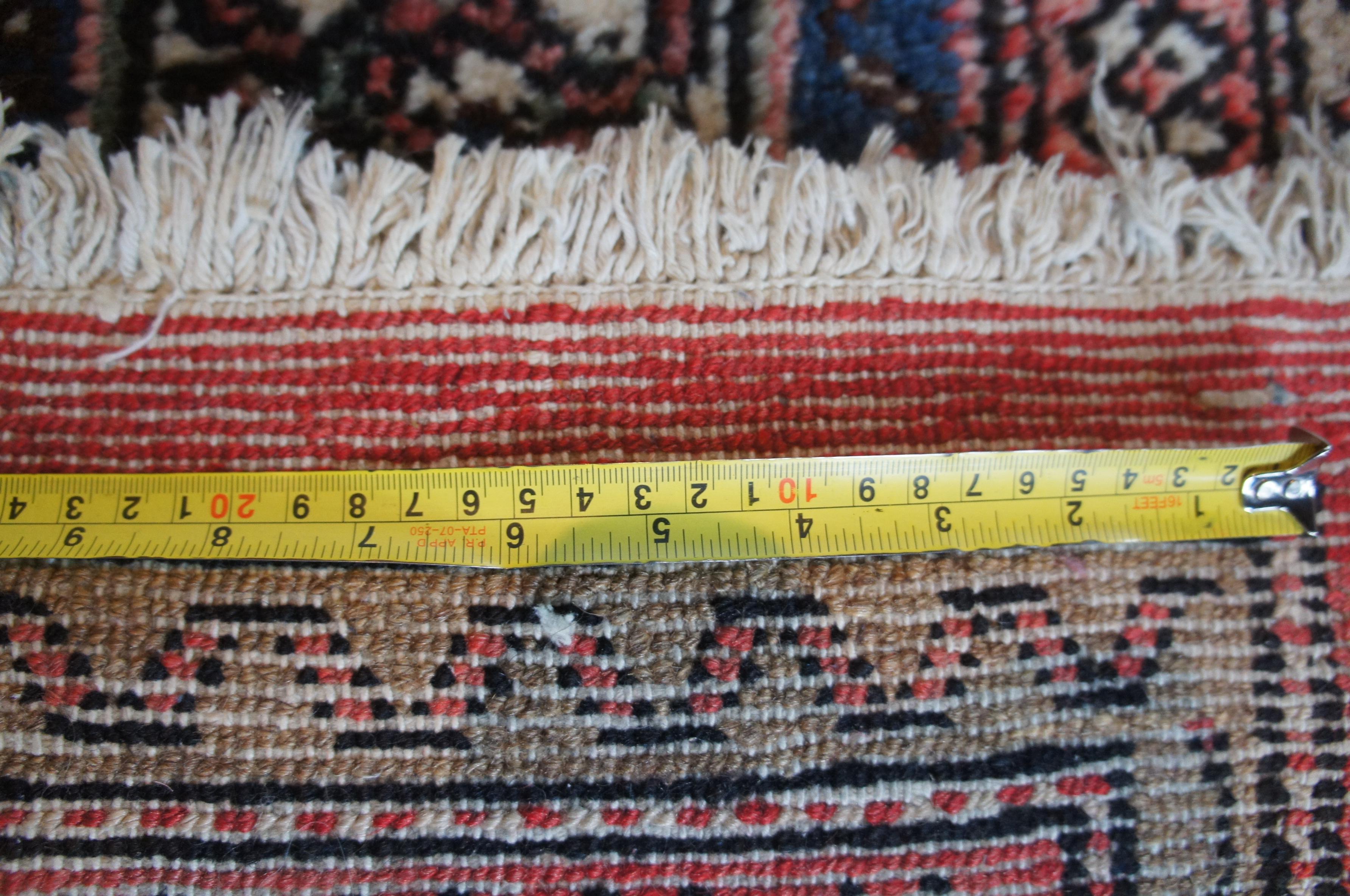 Semi Antique Hand Knotted Persian Tabriz Medallion Area Rug Carpet 6