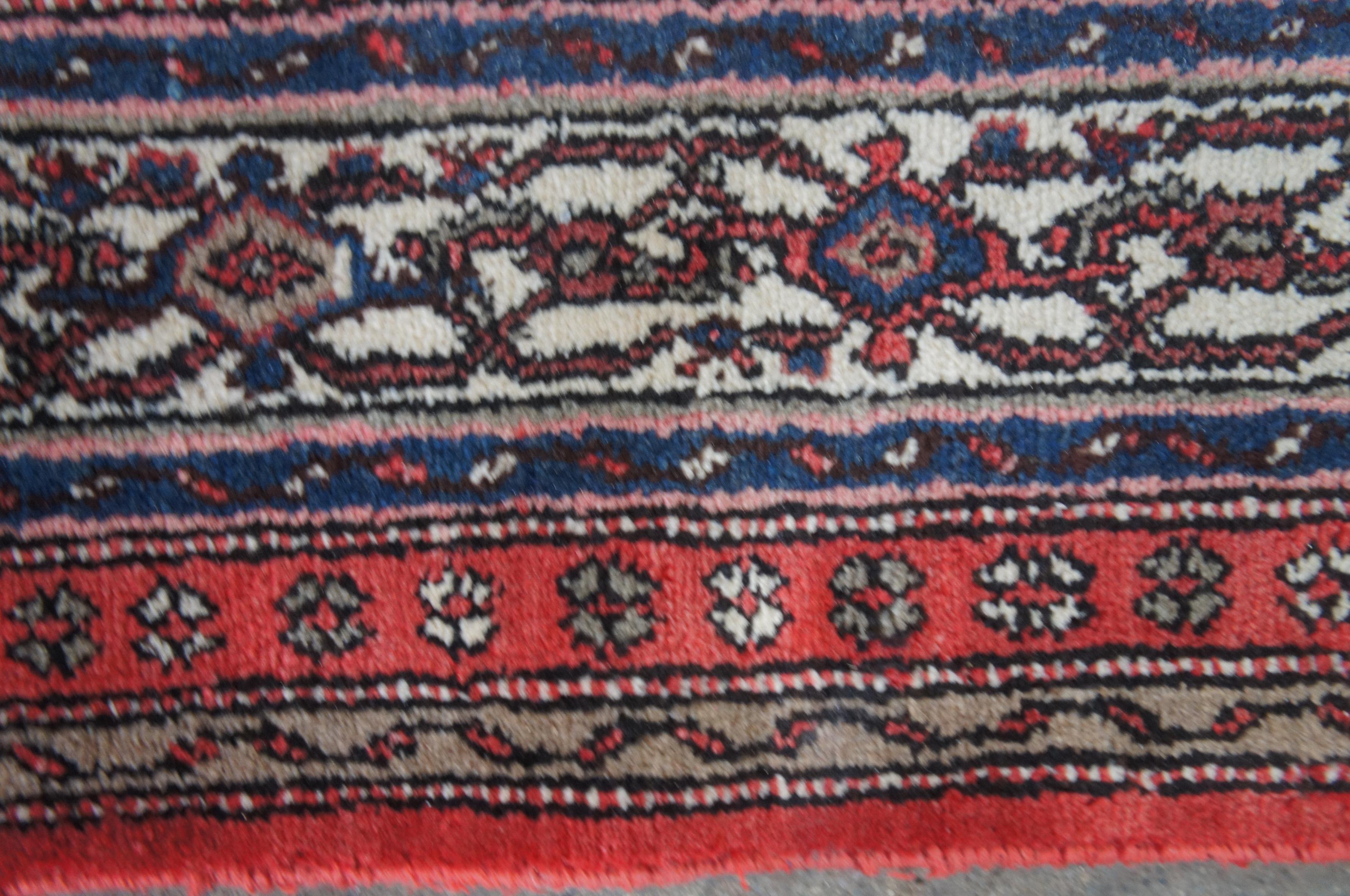 Semi Antique Hand Knotted Persian Tabriz Medallion Area Rug Carpet 3
