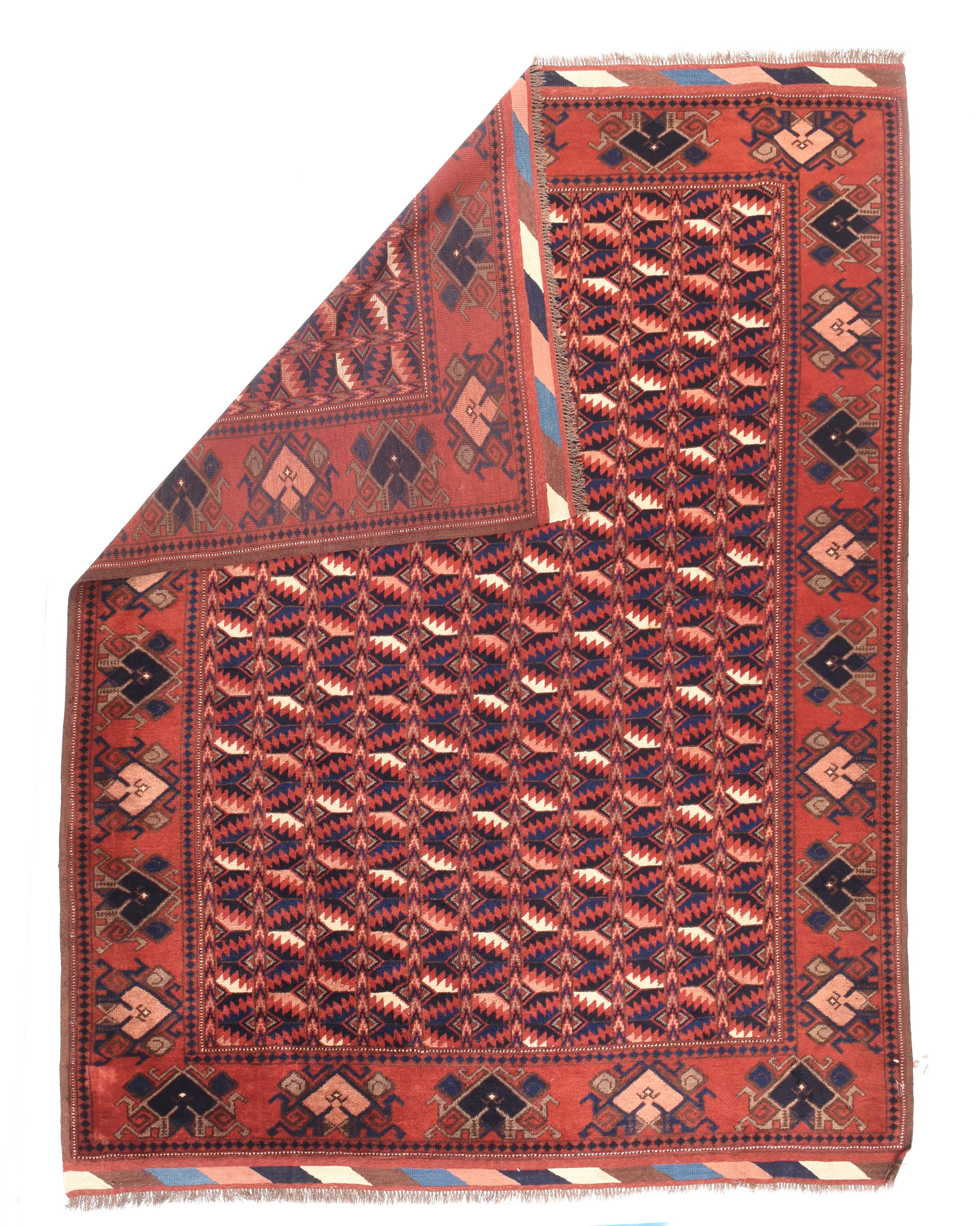 Hand-Knotted Afghan Area Rug For Sale