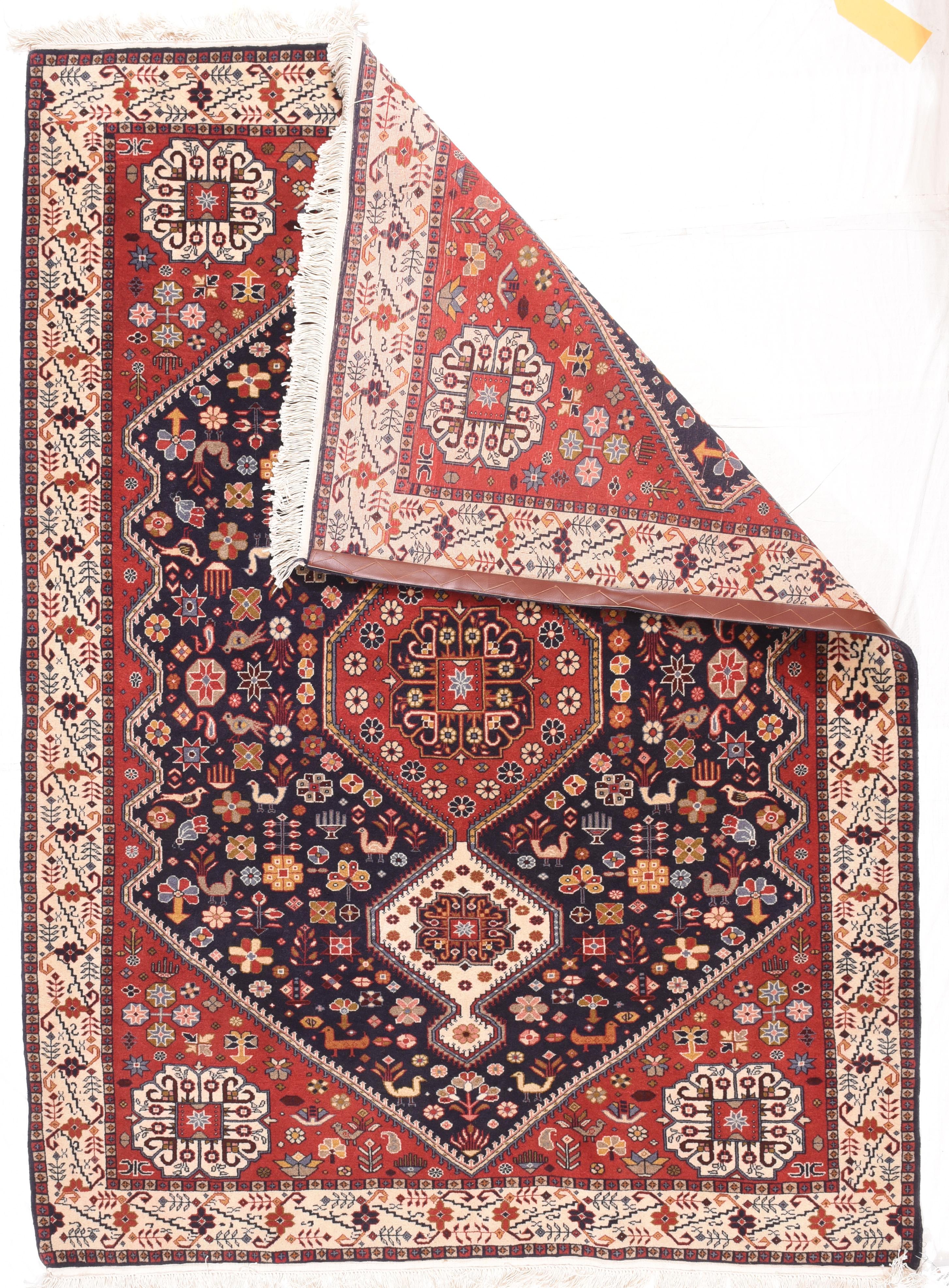 Hand-Knotted Vintage Persian Qashqai For Sale