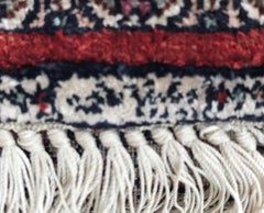 Semi-Antique Hereke, Pure Silk Signed Turkish Prayer Rug