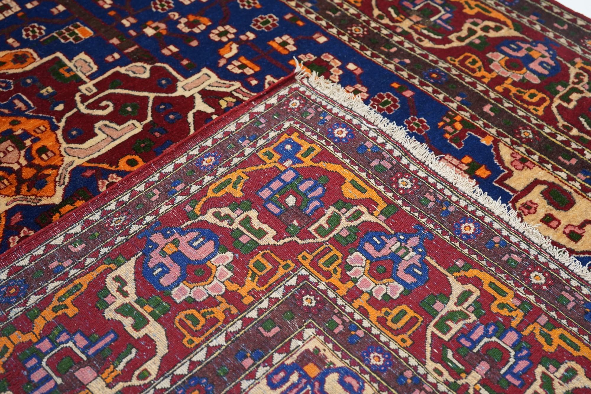 Semi Antique Isfahan Rug For Sale 5