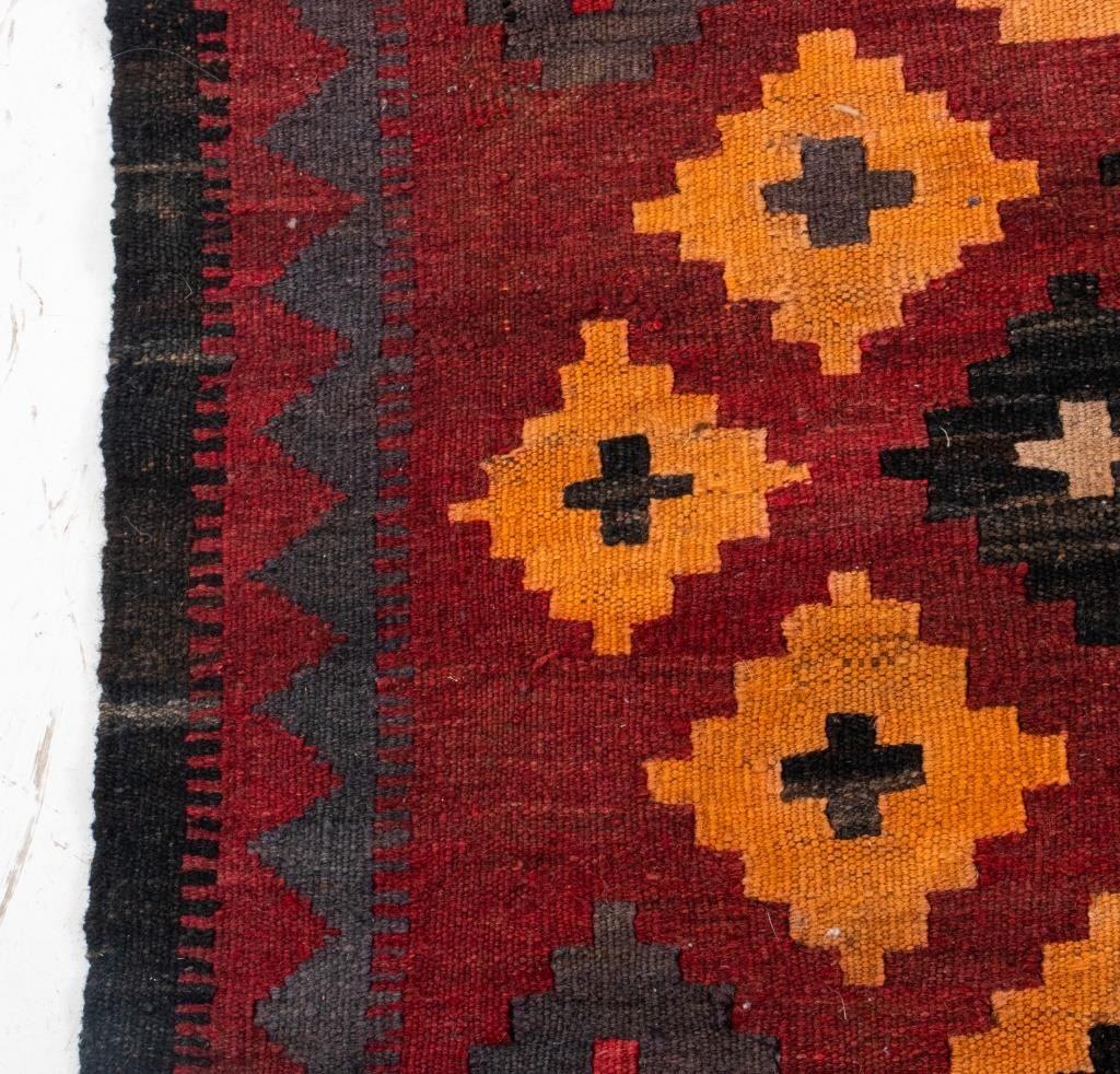 Semi-Antique Kilim Wool Rug, 3' x 2' For Sale 1