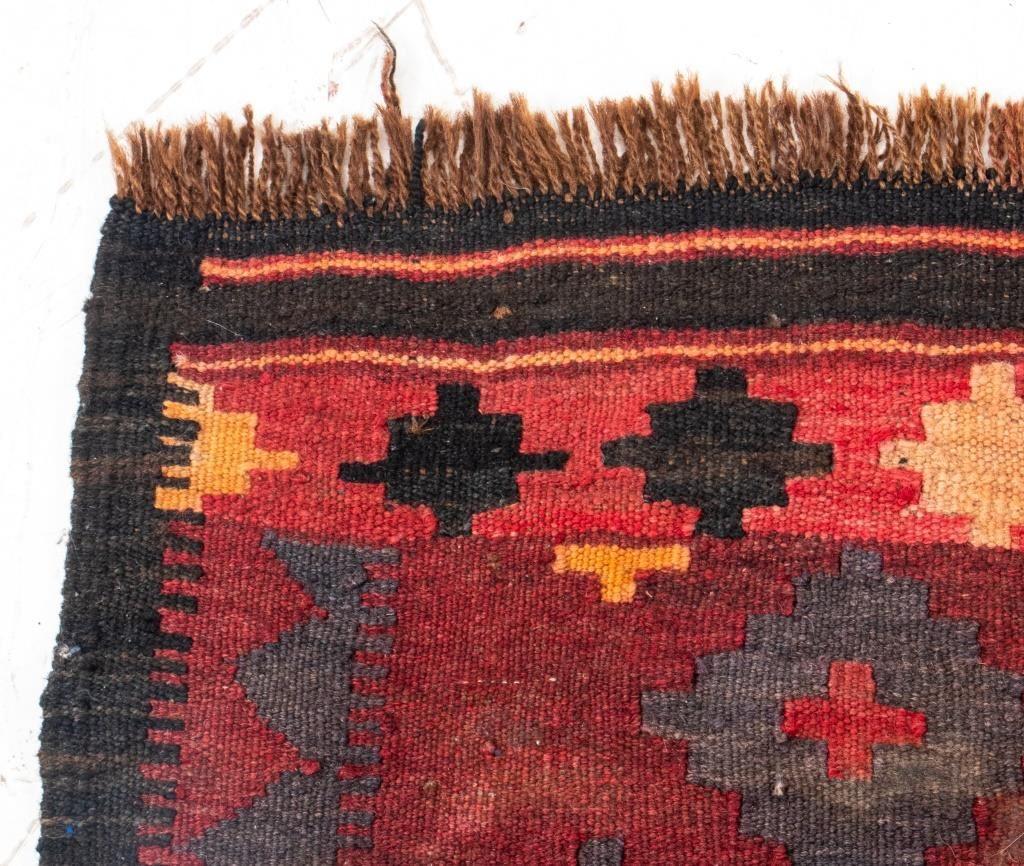 Semi-Antique Kilim Wool Rug, 3' x 2' For Sale 2