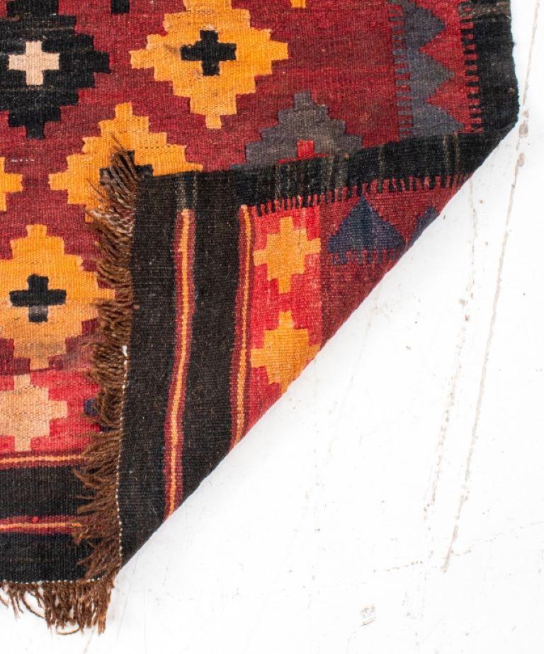 Semi-Antique Kilim Wool Rug, 3' x 2' For Sale 3