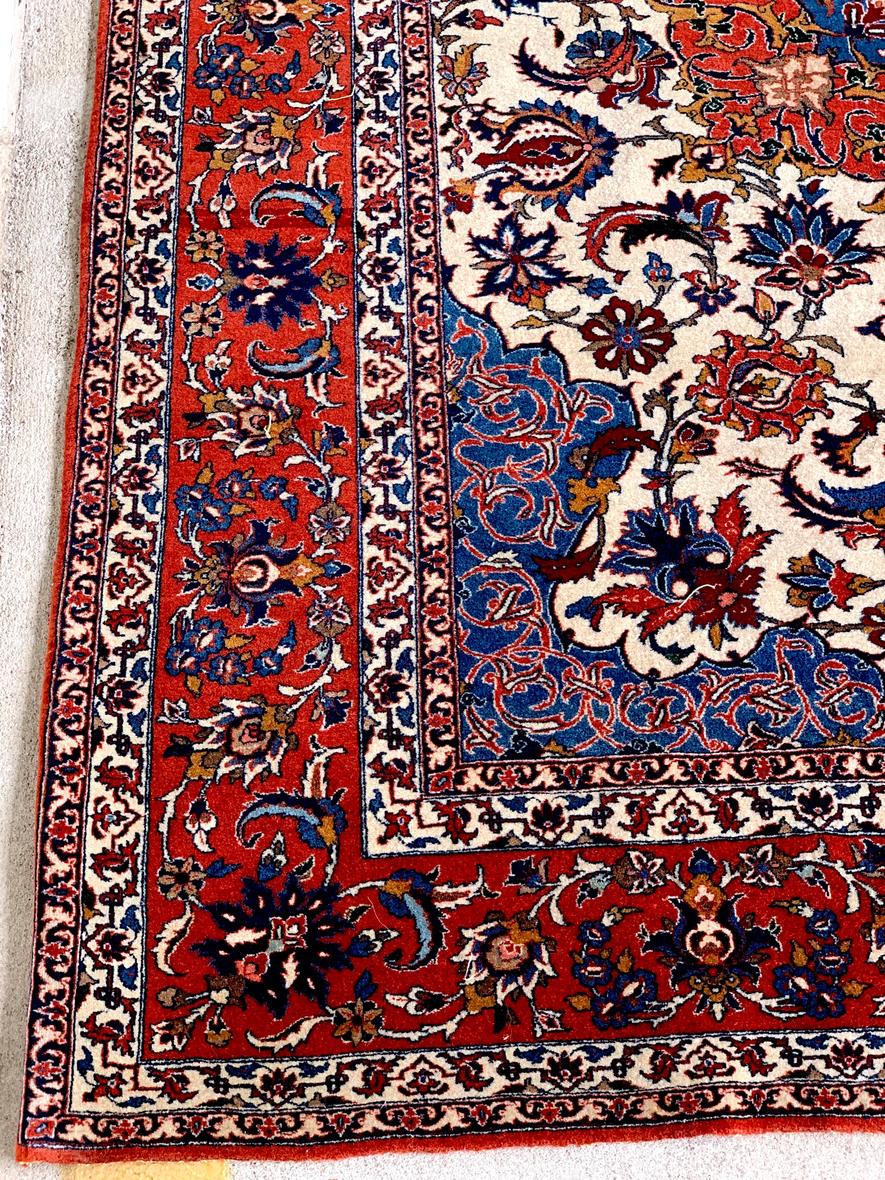 Persian Semi Antique Kirman Rug For Sale