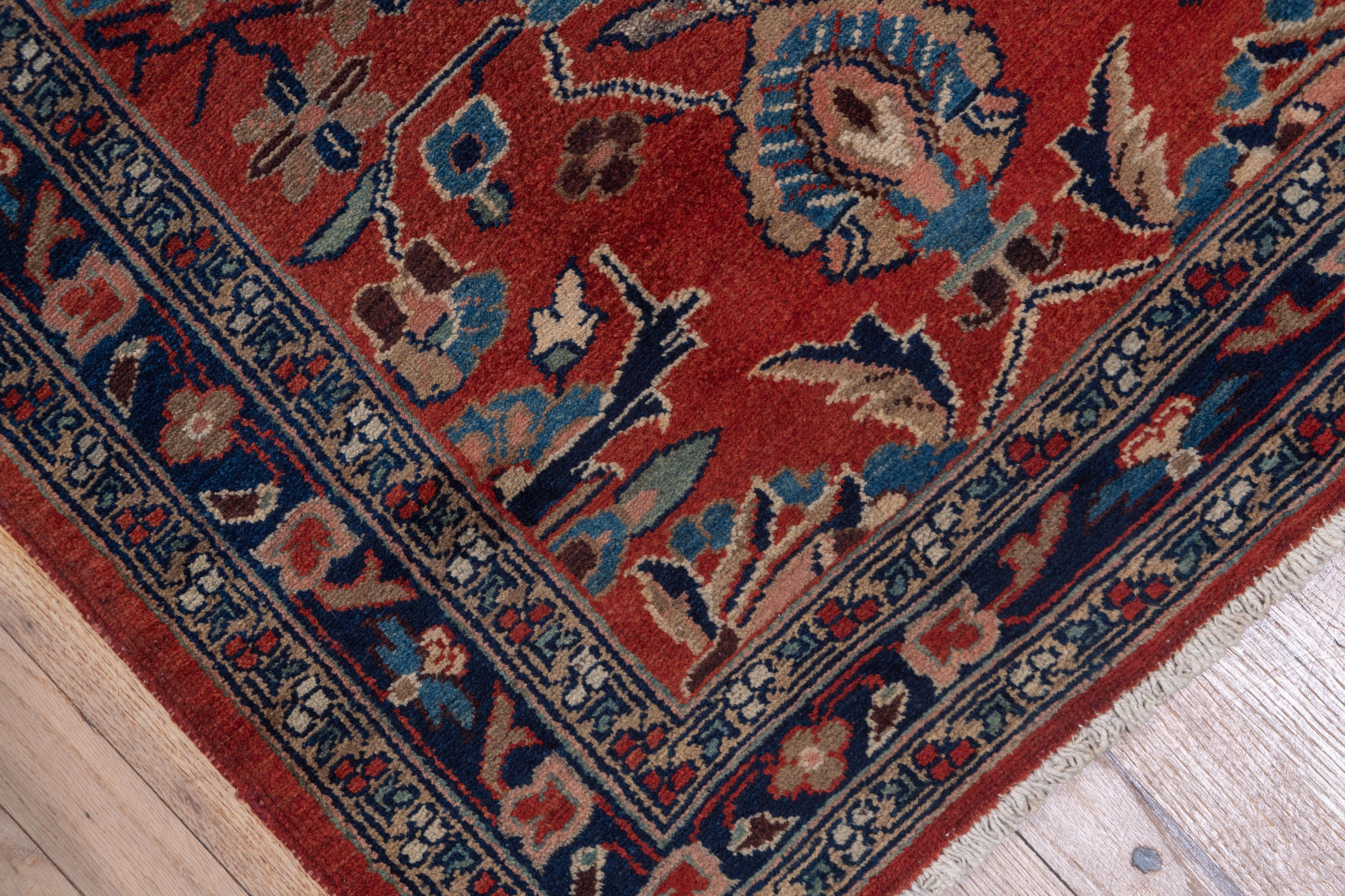 Hand-Knotted Semi Antique Long Lillian Runner For Sale