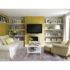 Semi Antique Navy Blue Persian Tabriz Bohemian Oriental Rug