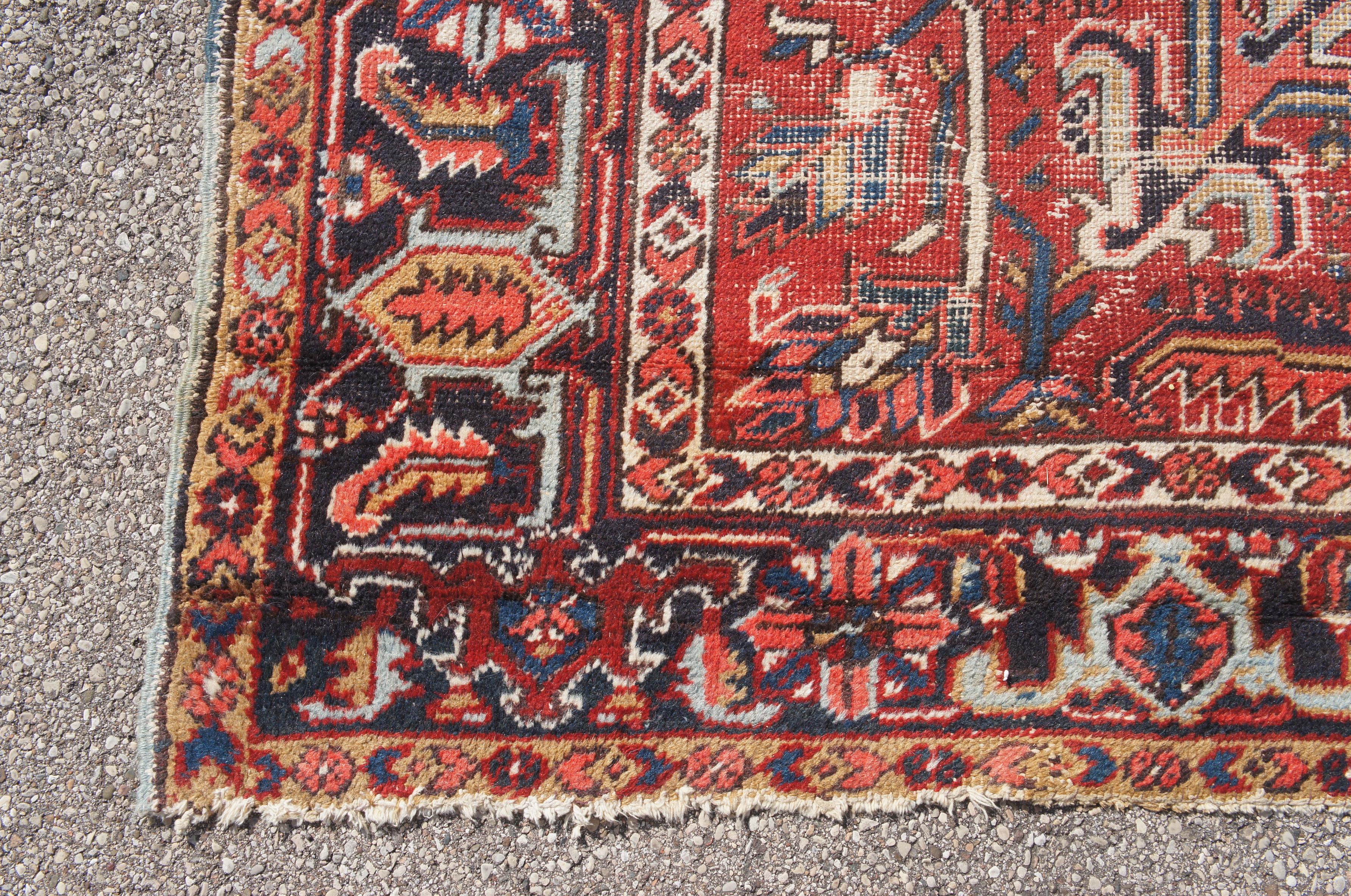20th Century Semi Antique Oriental Hand Knotted Floral Wool Area Rug Carpet 8.5' x 11' For Sale
