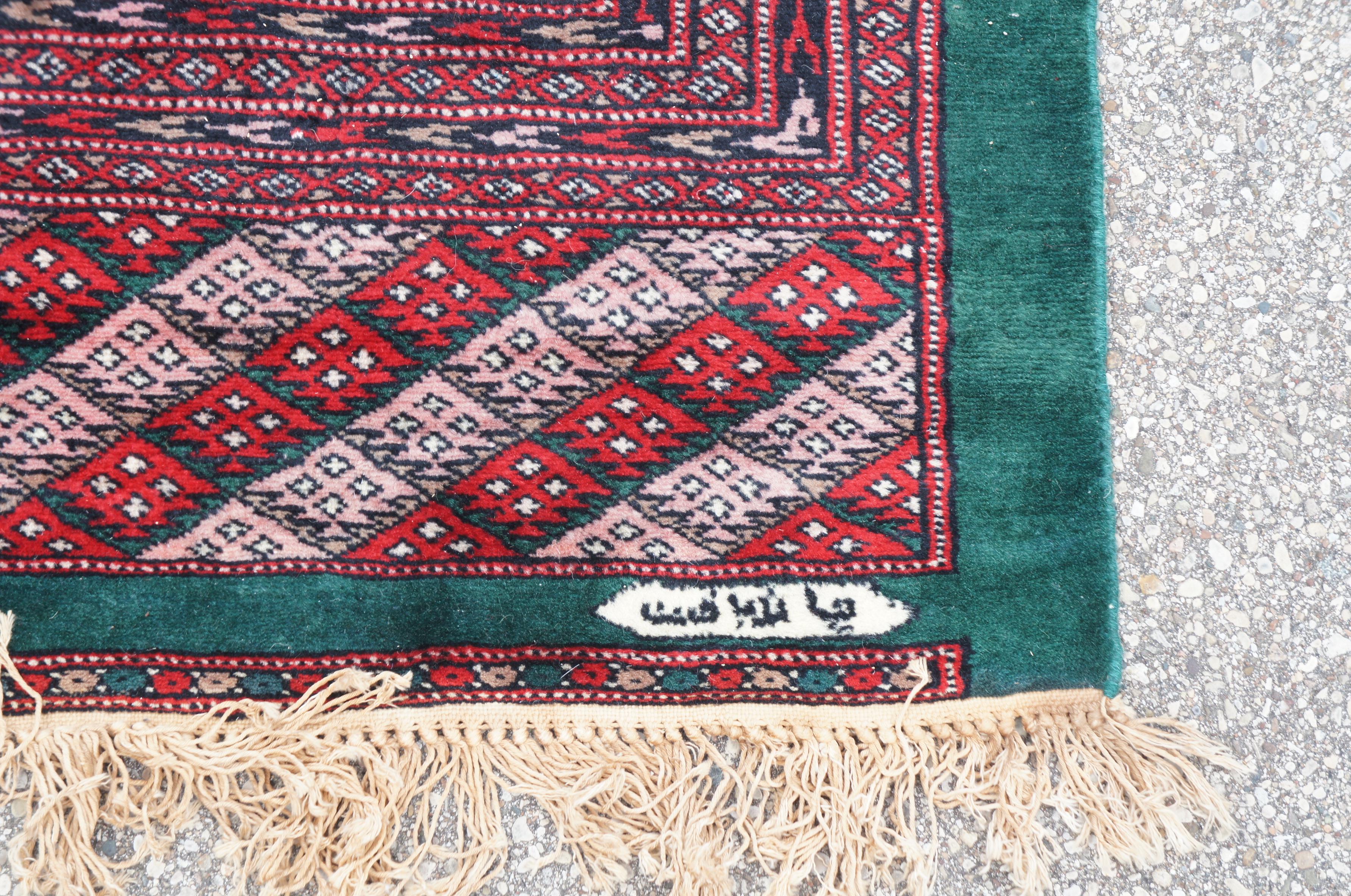 bokhara rug green