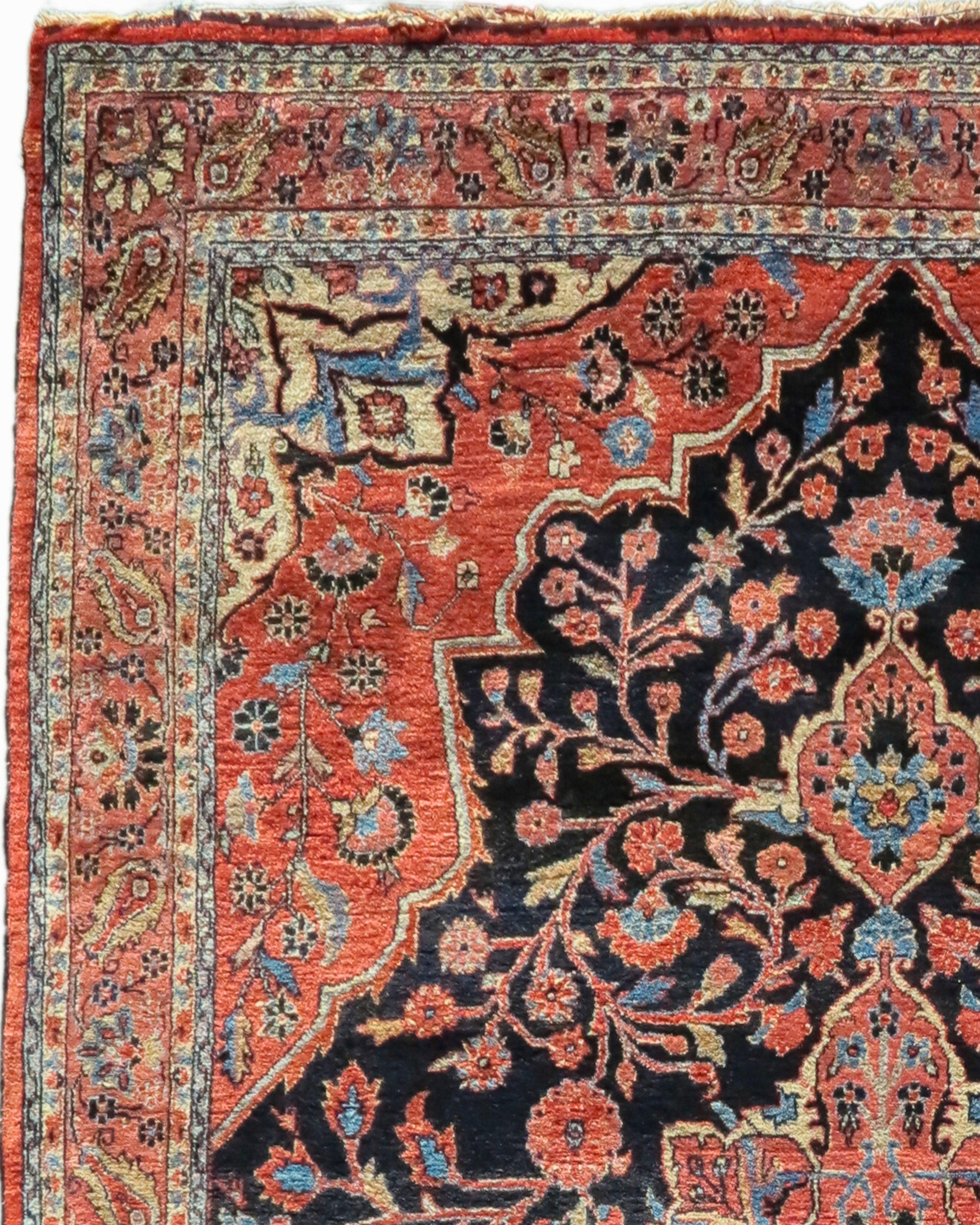 Persian Semi-Antique Perian Josan Sarouk Rug, 20th Century For Sale