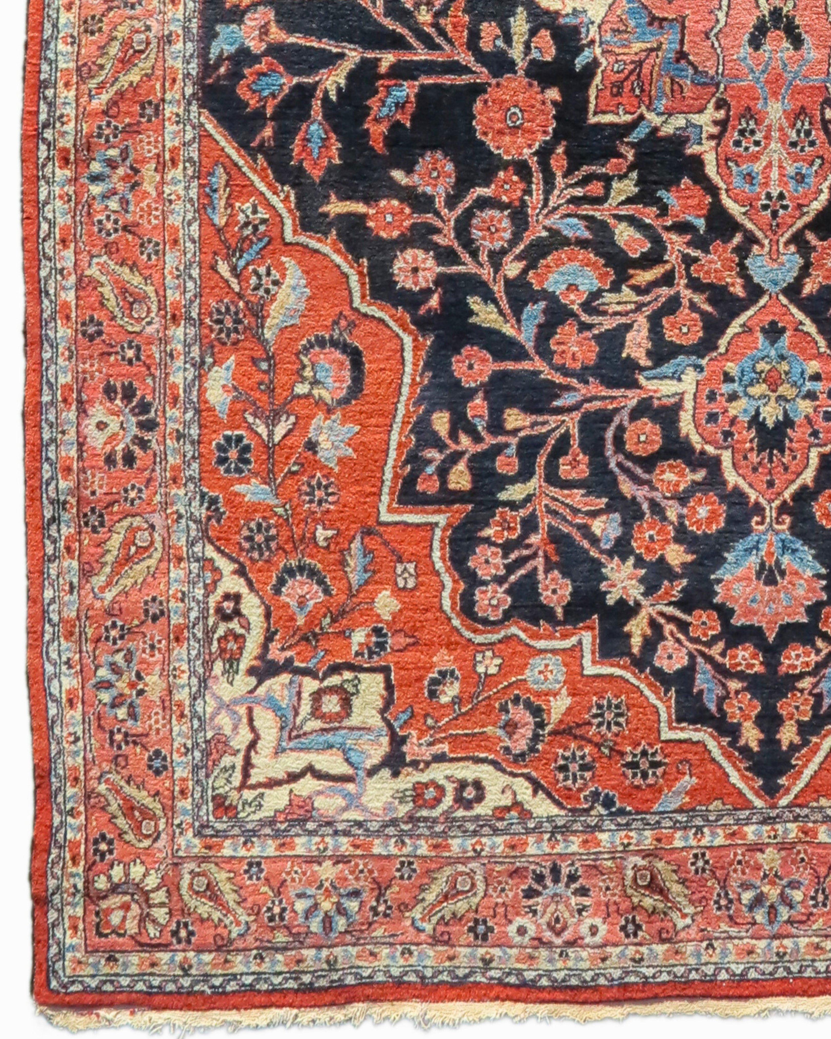 Hand-Woven Semi-Antique Perian Josan Sarouk Rug, 20th Century For Sale