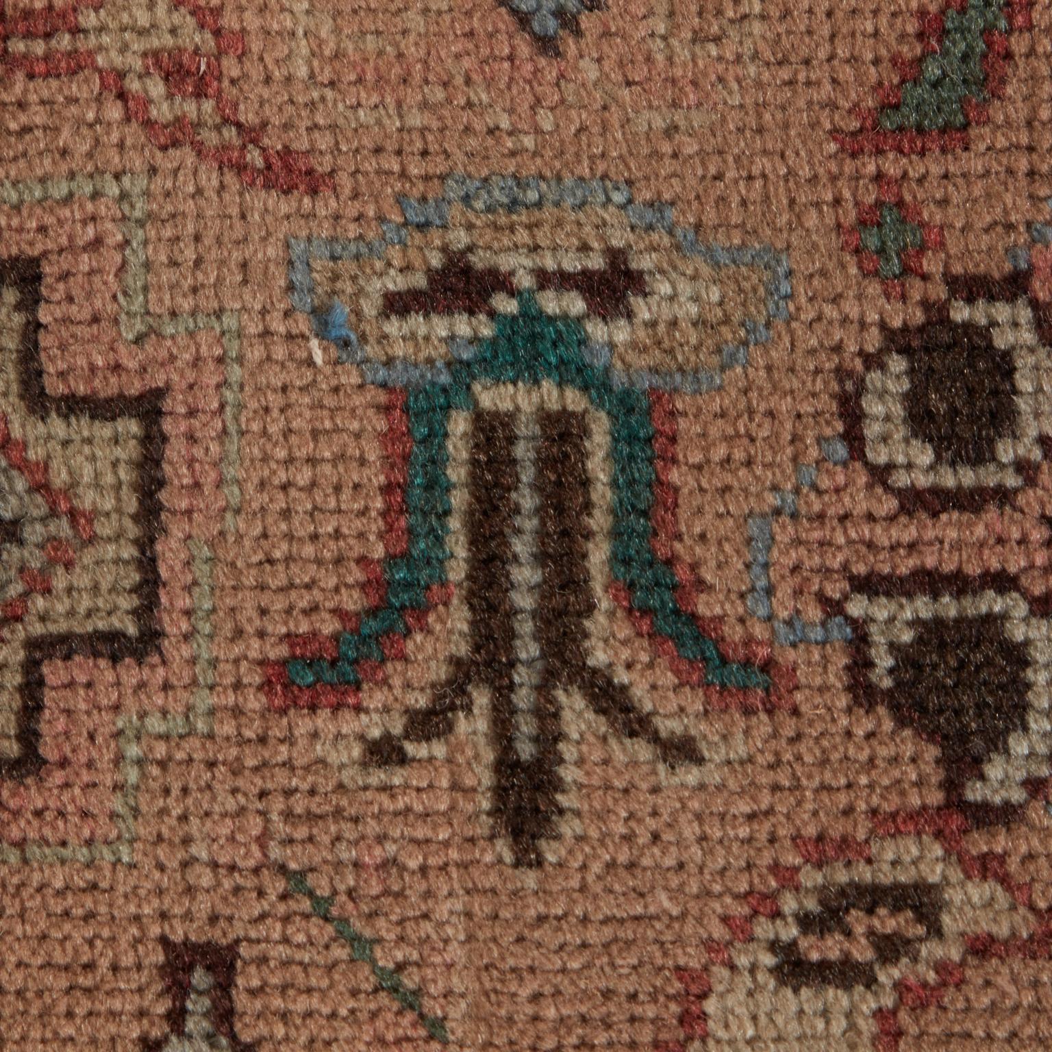 Semi antiker persischer Jugendstil-Tabriz-Teppich im Angebot 6