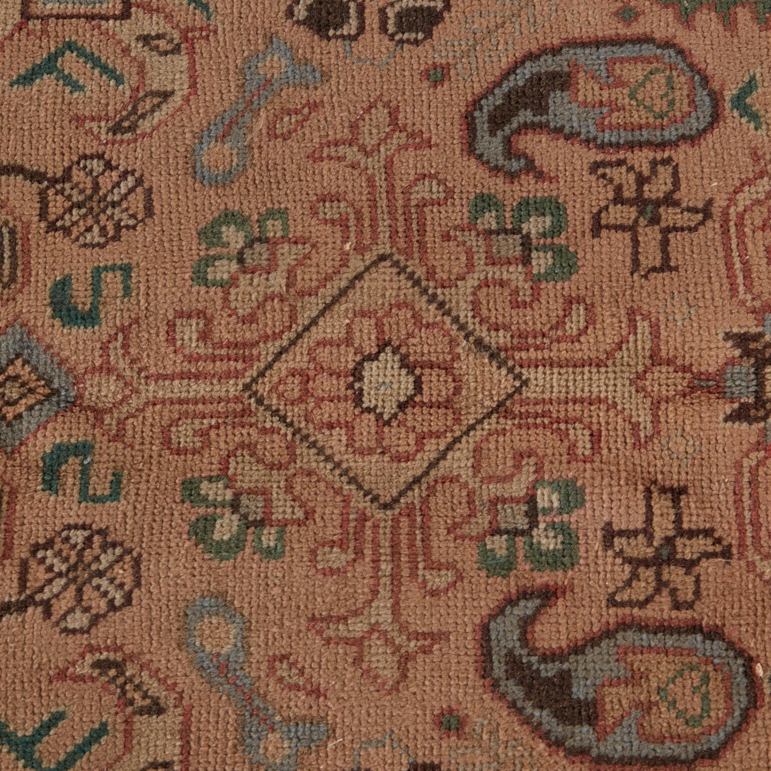 Semi antiker persischer Jugendstil-Tabriz-Teppich im Angebot 8