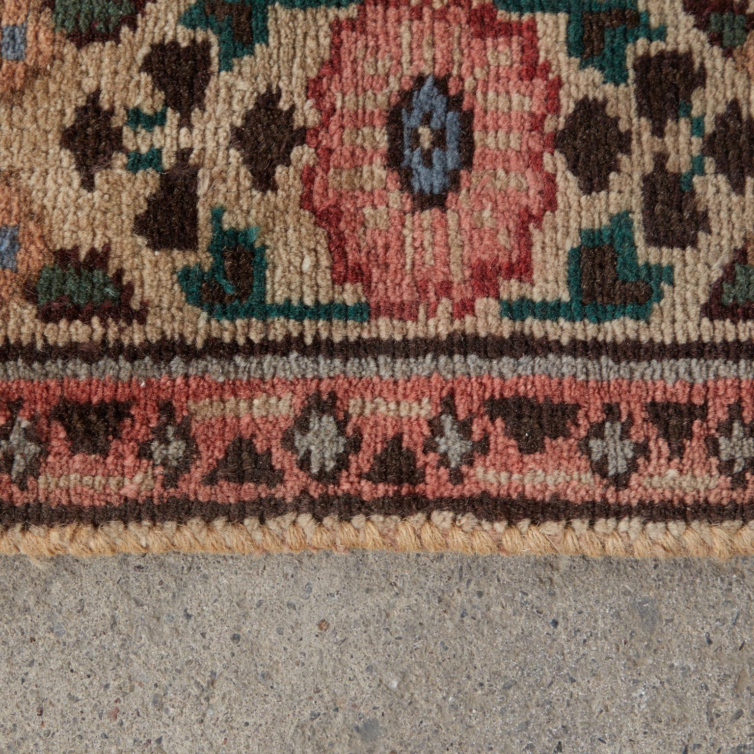 Semi antiker persischer Jugendstil-Tabriz-Teppich im Angebot 9