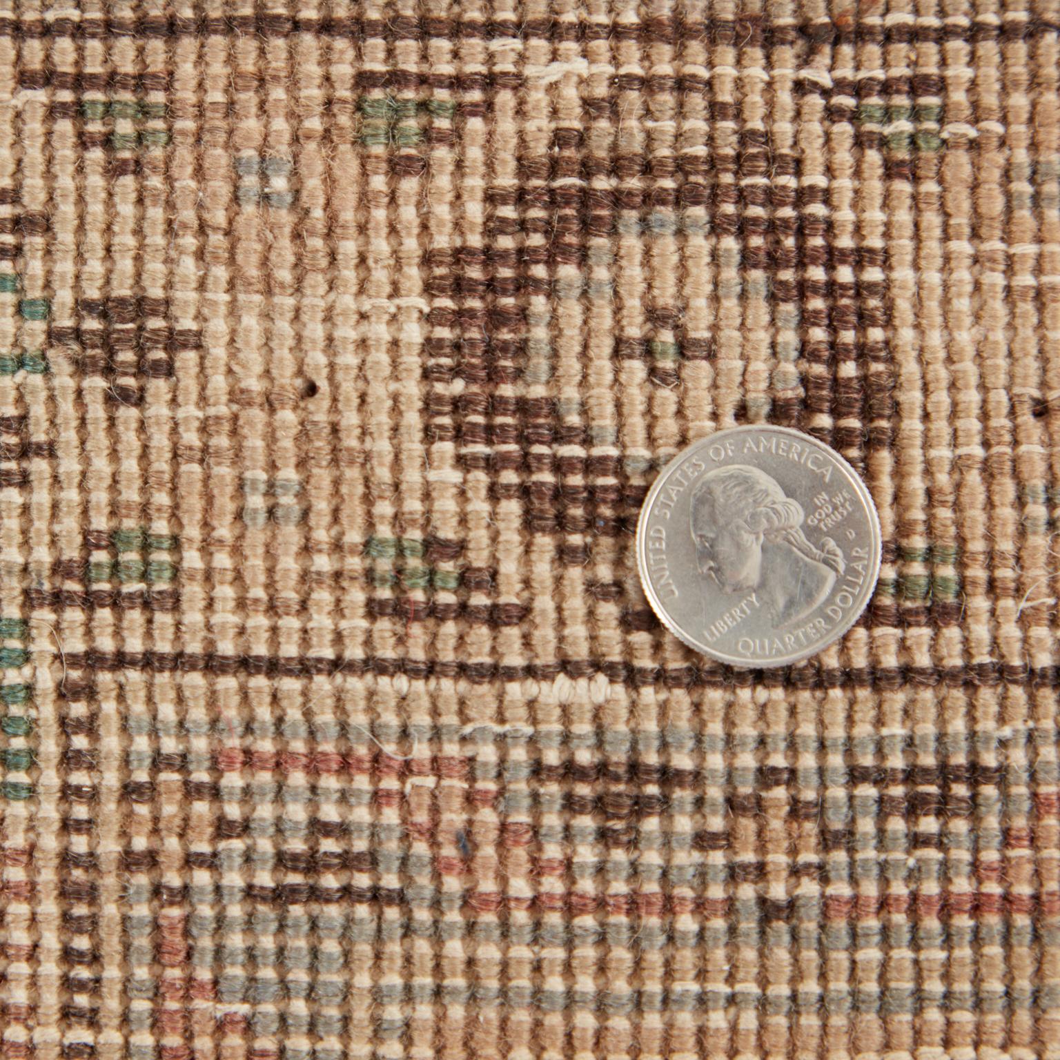 Semi antiker persischer Jugendstil-Tabriz-Teppich im Angebot 10