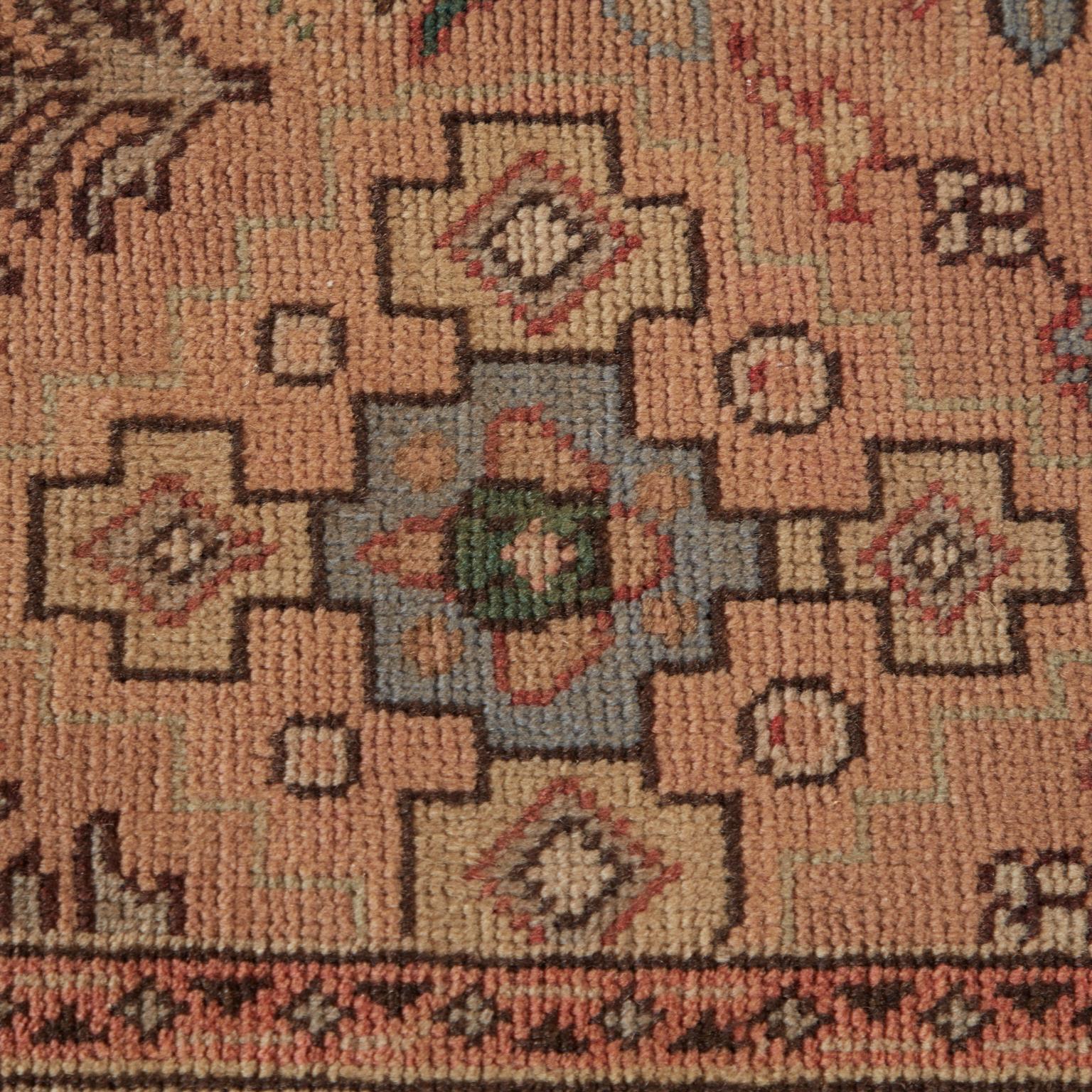 Semi antiker persischer Jugendstil-Tabriz-Teppich (Wolle) im Angebot