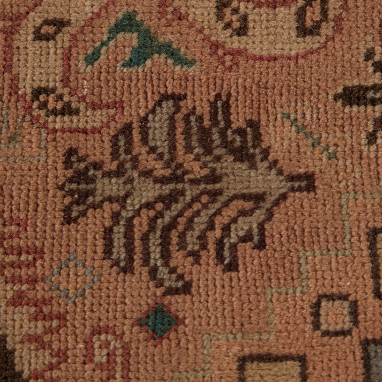 Semi antiker persischer Jugendstil-Tabriz-Teppich im Angebot 1