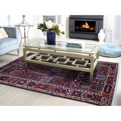 Semi Antique Persian Bakhtiari Garden Design Wide Runner Hand-Knotted Oriental R