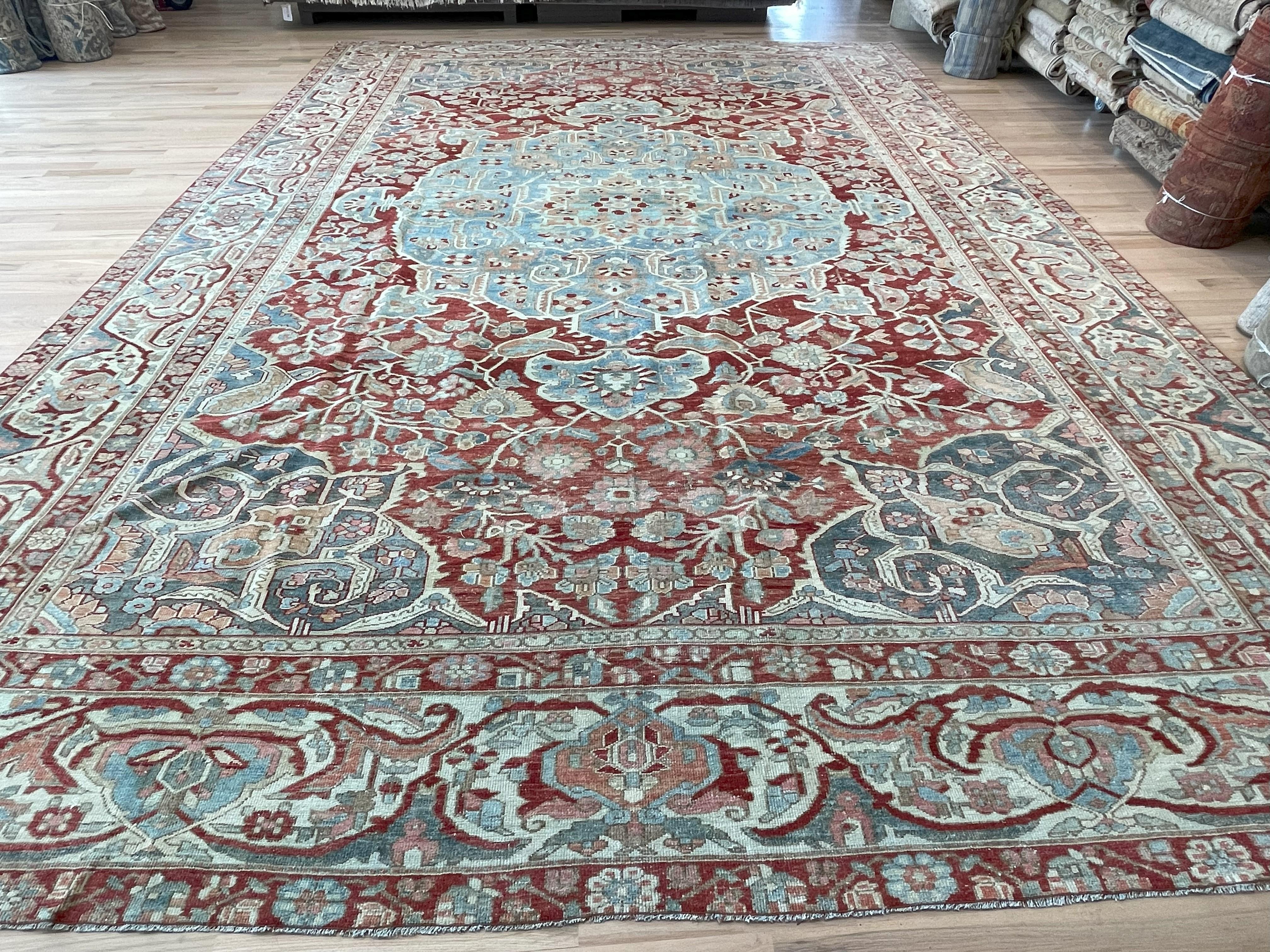 Laine Tapis persan Bakhtiari semi-ancien en vente
