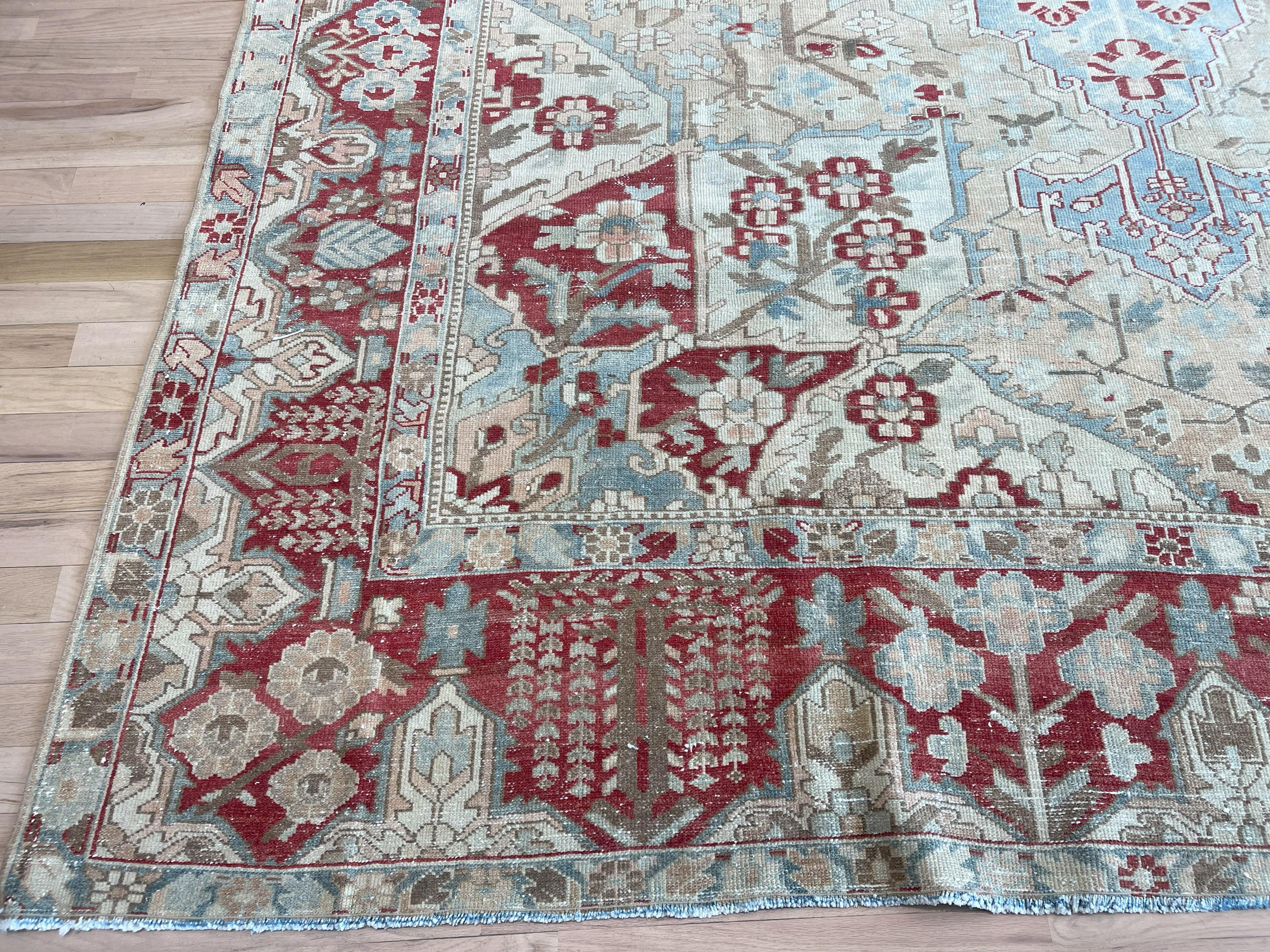 Laine Tapis persan Bakhtiari semi-ancien en vente