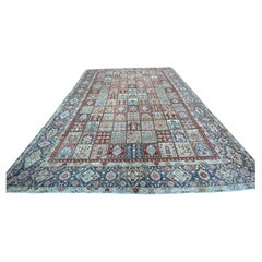 All-Over Box Design Semi-Antiker Persischer Bakhtiari Teppich