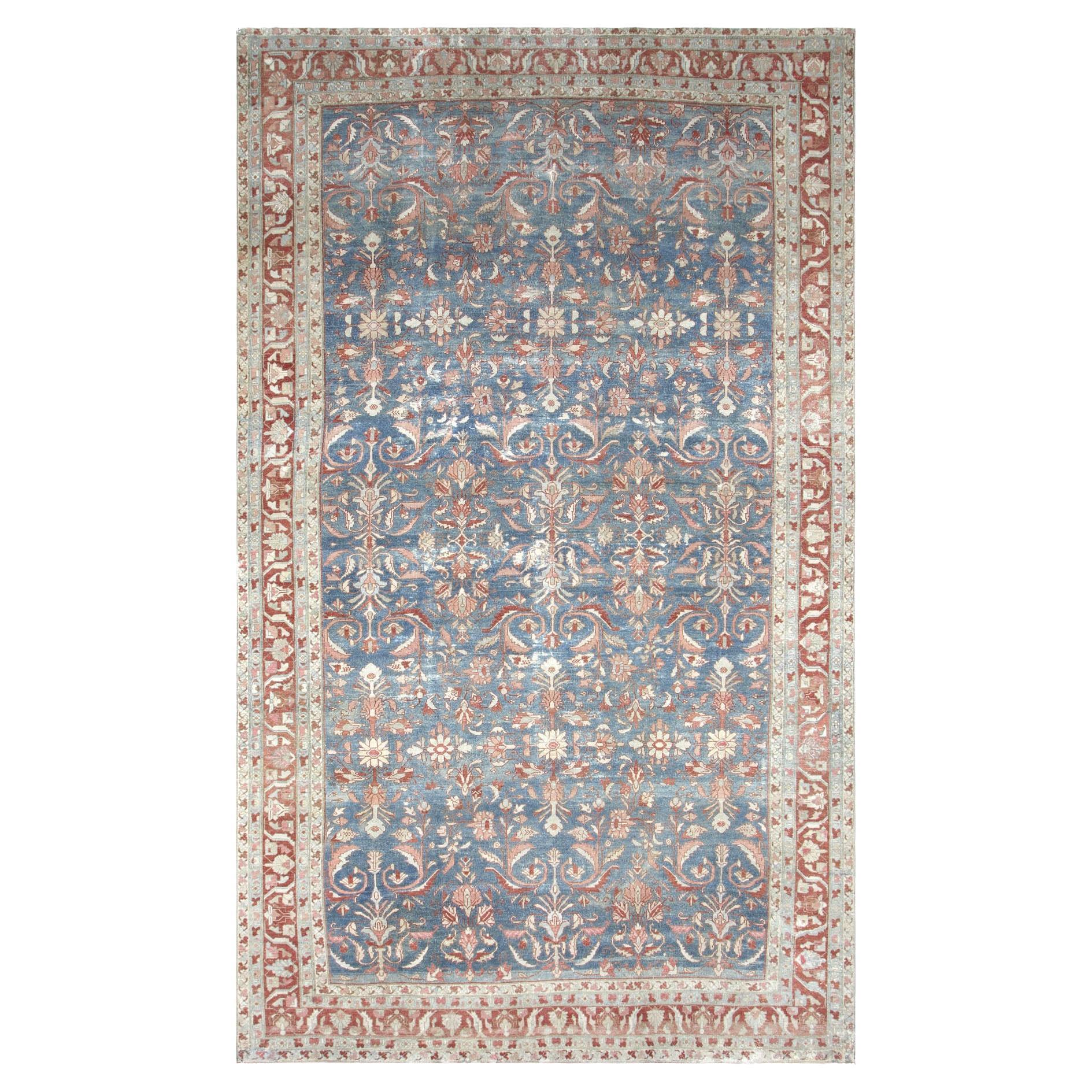 Semi Antique Persian Baktiari Rug - 10'7" x 17'11"