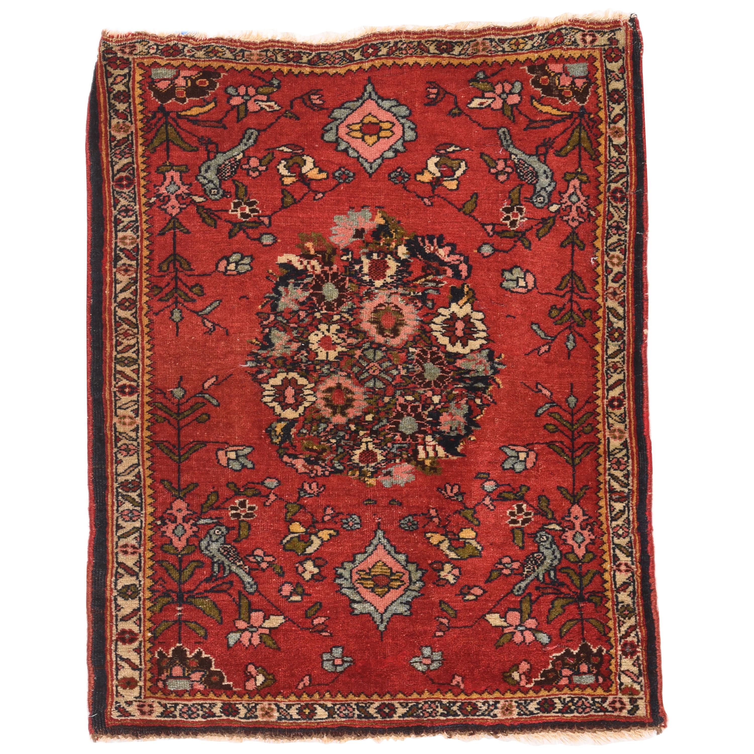 Antique Persian Bidjar Mat For Sale