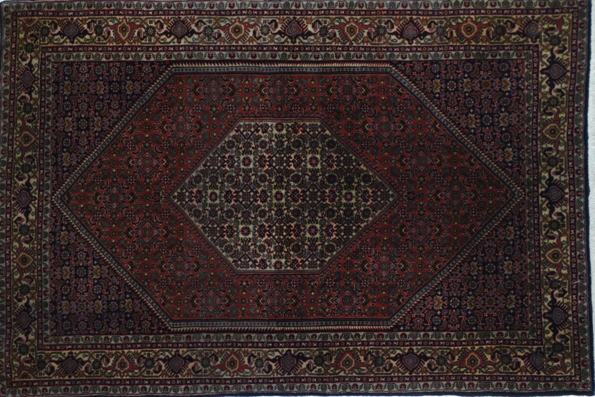 Semi Antique Persian Bidjar Rug 3'8