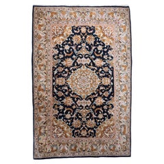 Semi-Antique Persian Ghom Silk Carpet Rug 165 X 106cm Semi-Antique Persian Ghom Silk Carpet Rug 165 X 106cm