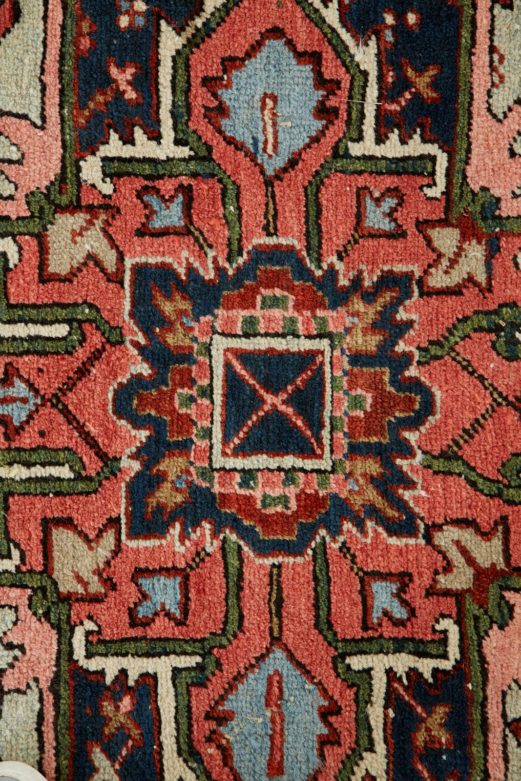 Semi Antique Persian Heriz Carpet For Sale 6