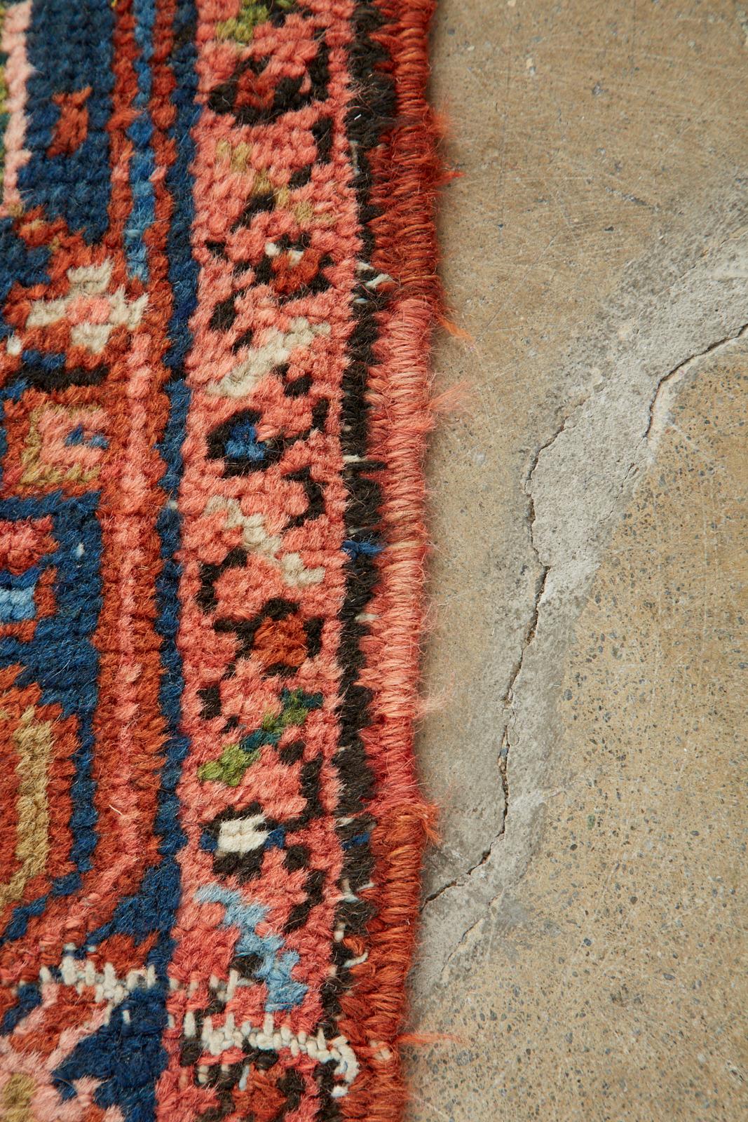 Semi Antique Persian Heriz Carpet For Sale 13