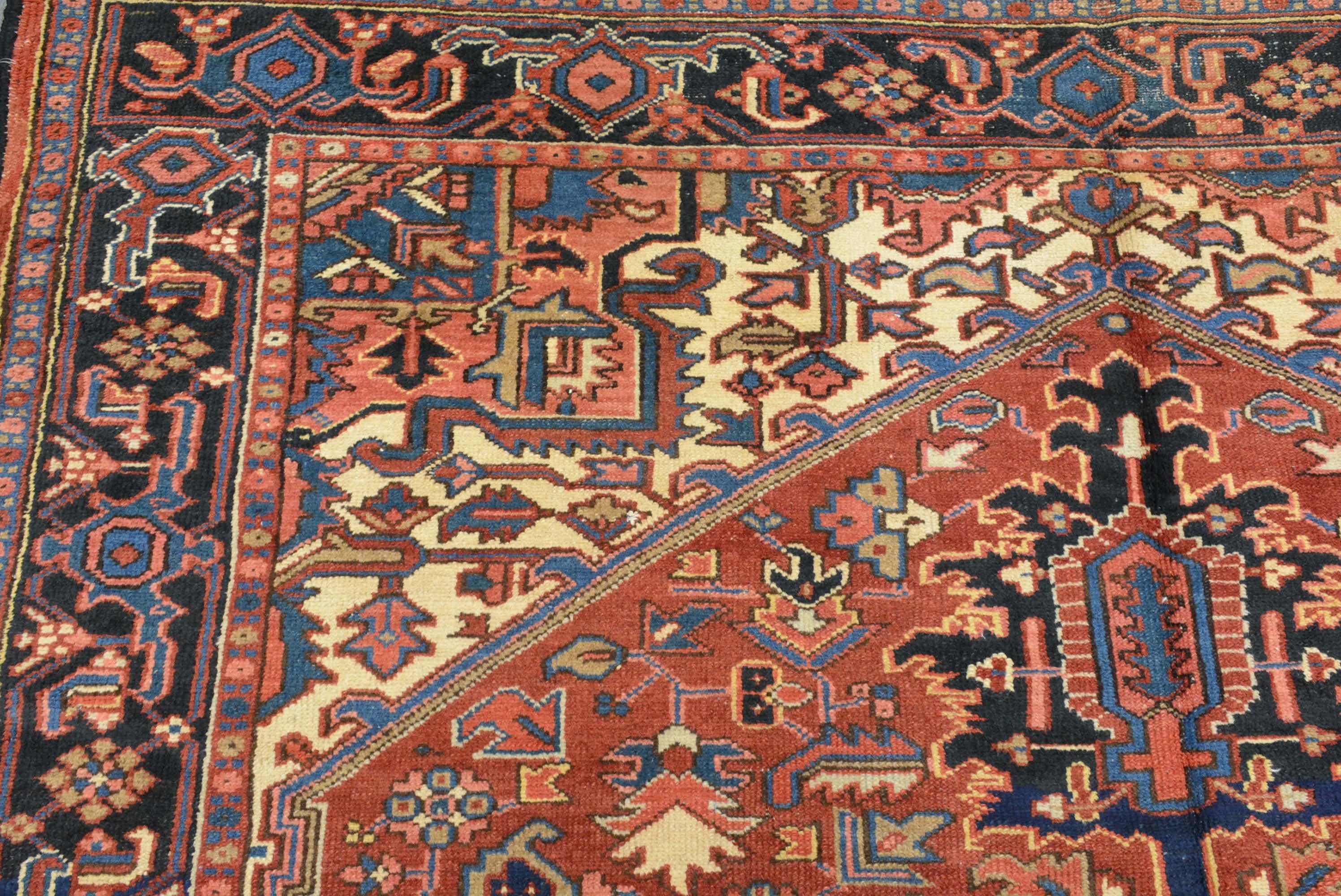 Heriz Serapi Tapis persan semi-ancien Heriz en vente