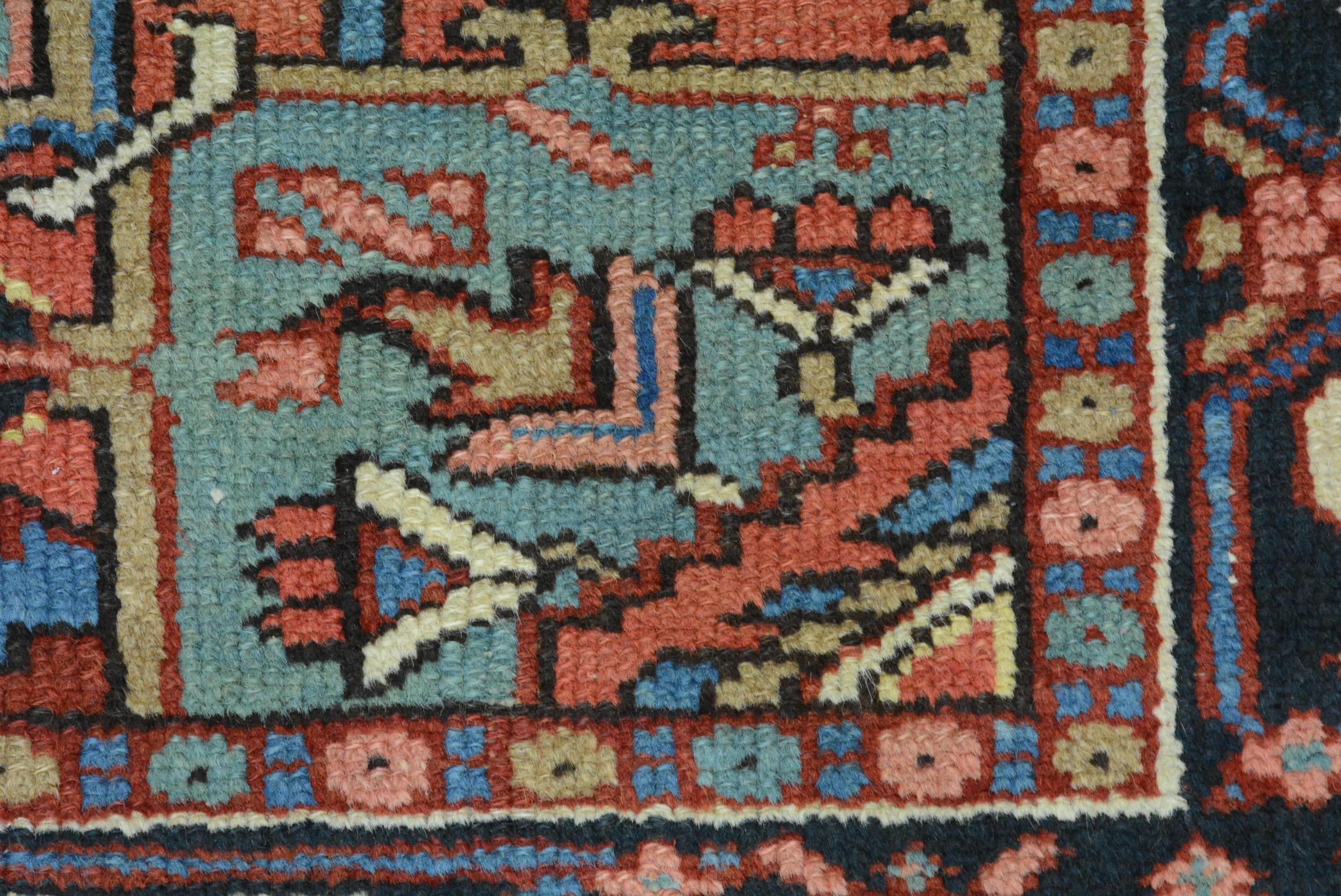 Laine Tapis persan semi-ancien Heriz en vente