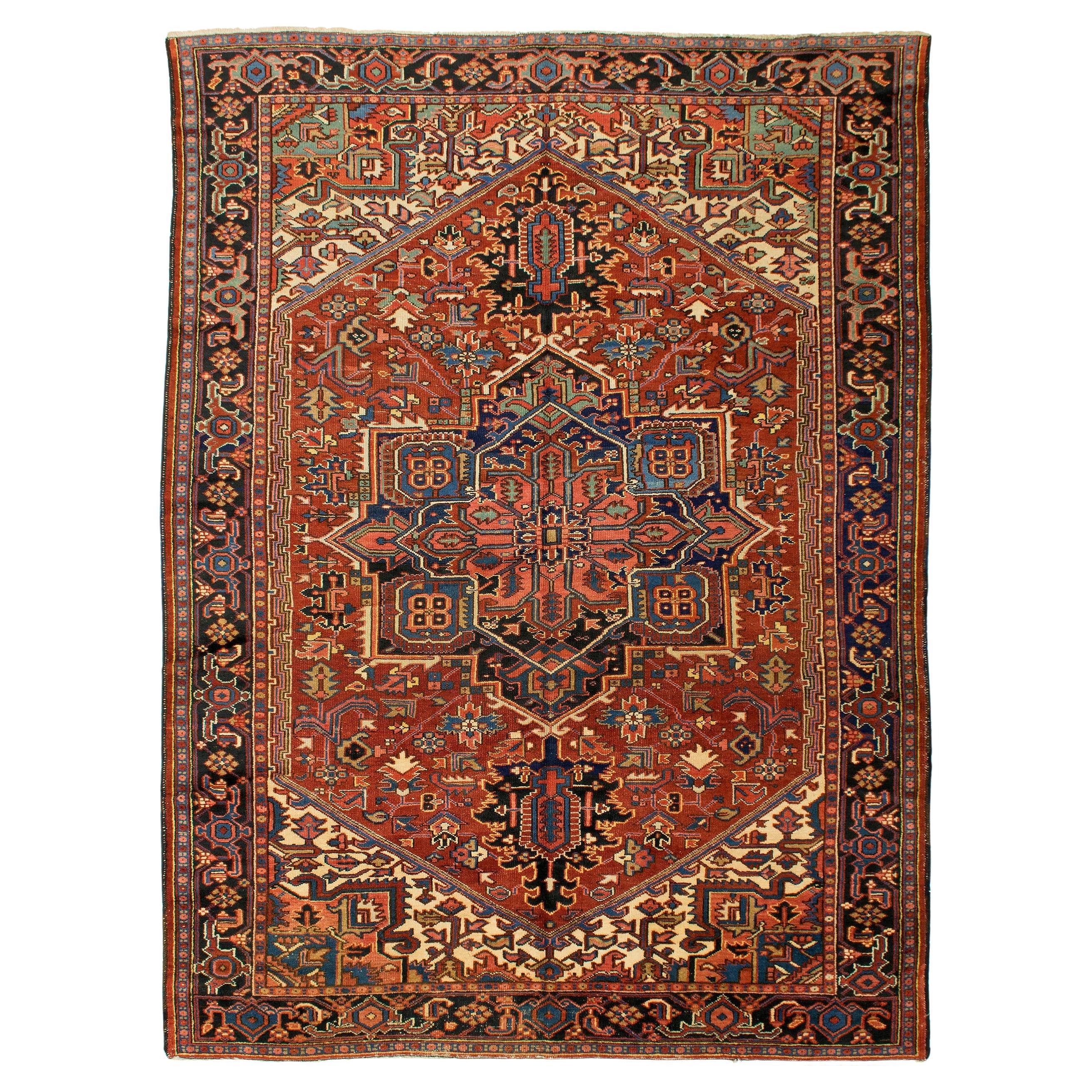 Tapis persan semi-ancien Heriz