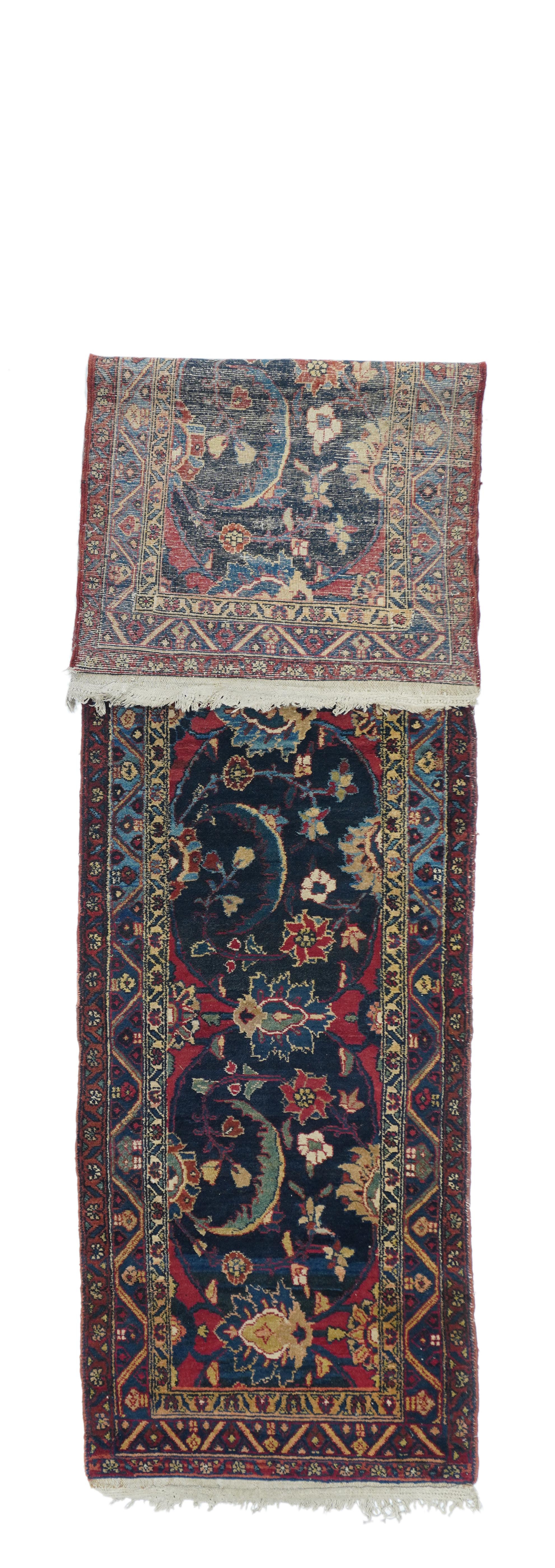 Iran Persian Heriz Wool on Cotton 2'9''x10'9''